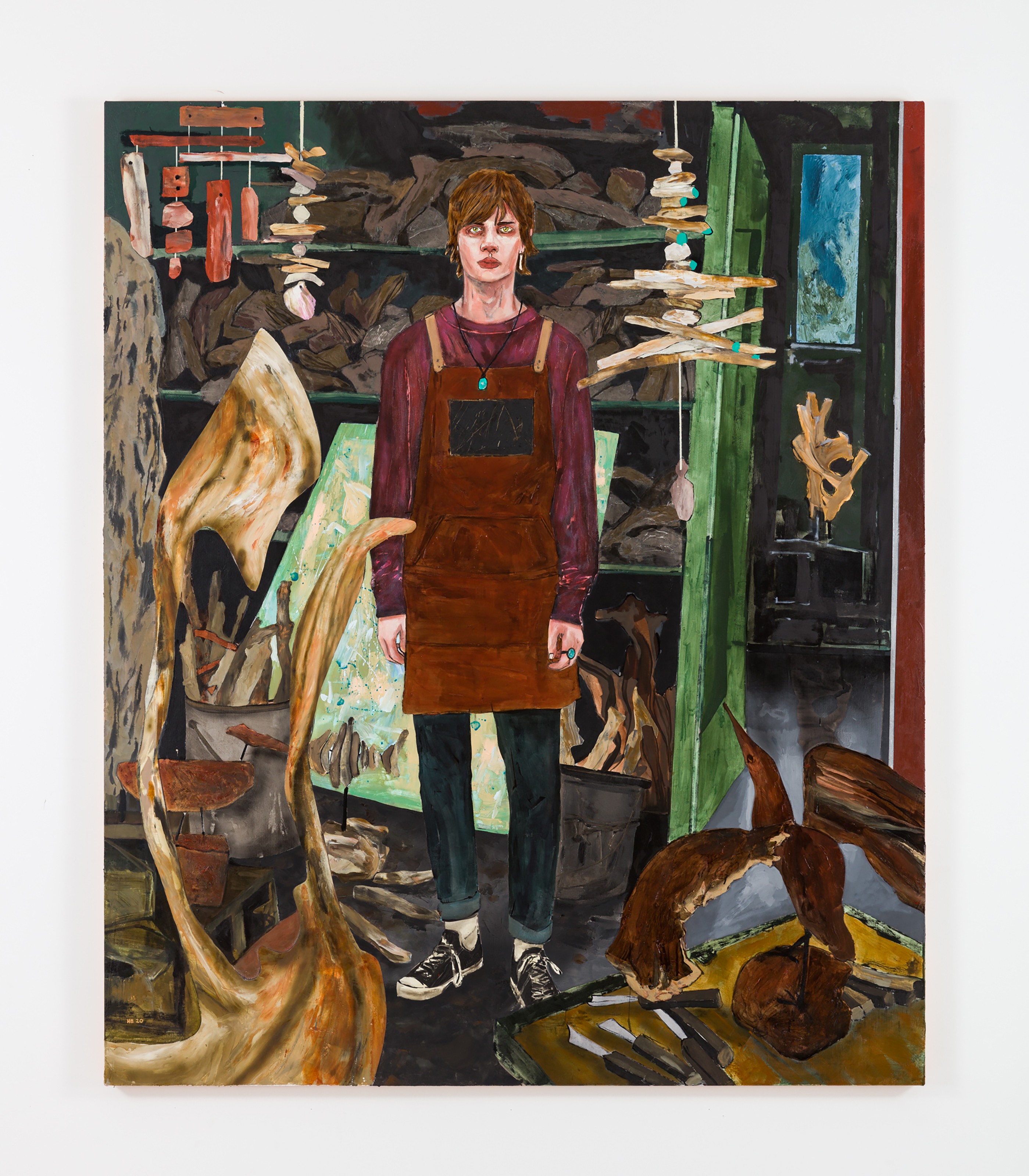Painting by Hernan Bas