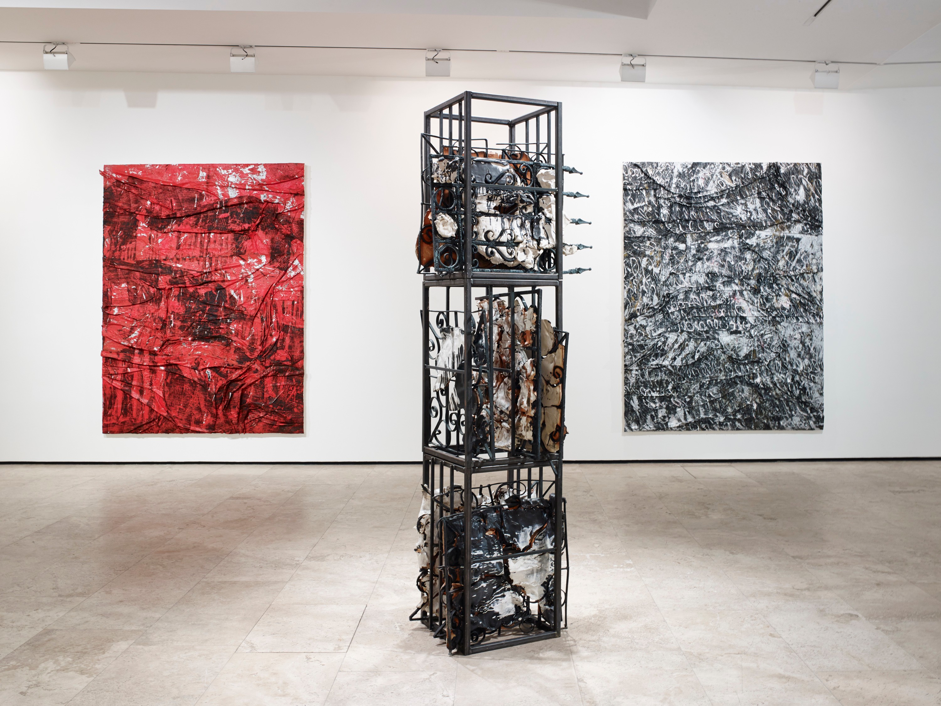 Installation view of Gates of Horn and Ivory at Lehmann Maupin New York