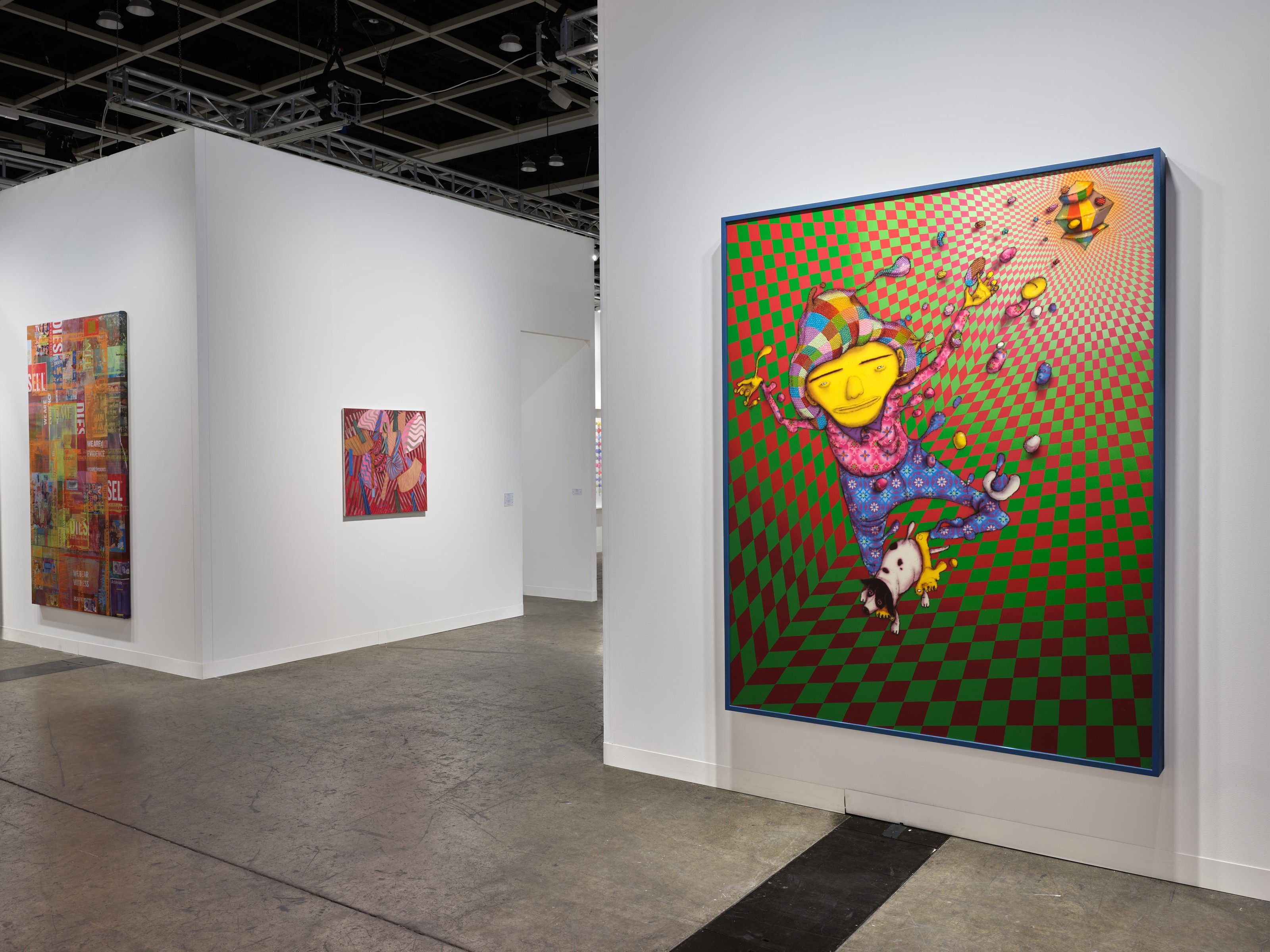 Installation view of Lehmann Maupin, Booth 1C22 at Art Basel Hong Kong