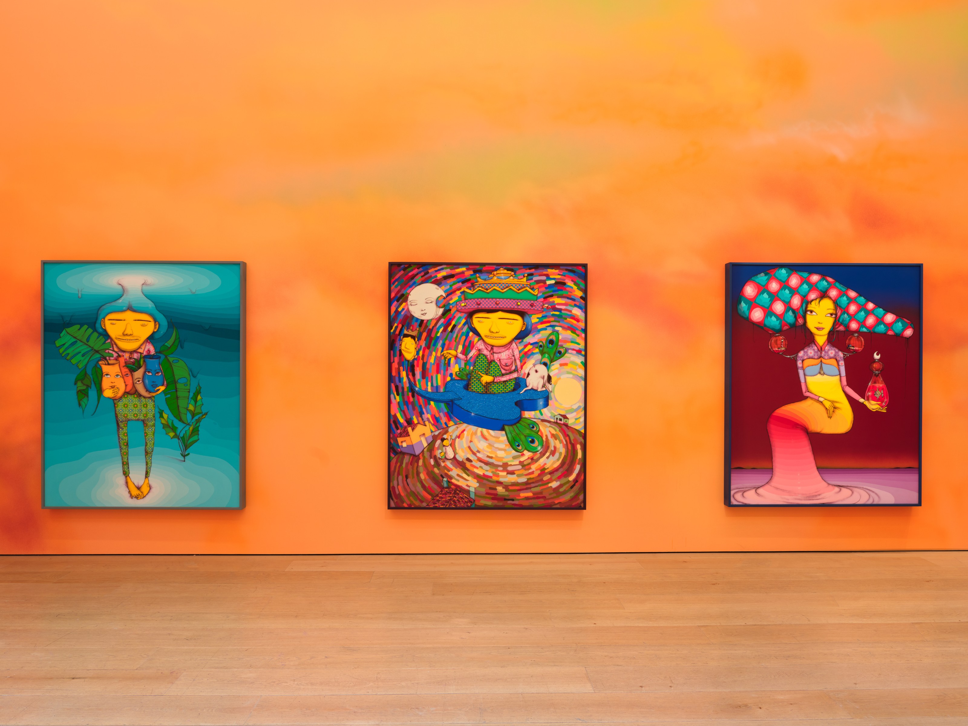 Installation view of OSGEMEOS at Lehmann Maupin New York
