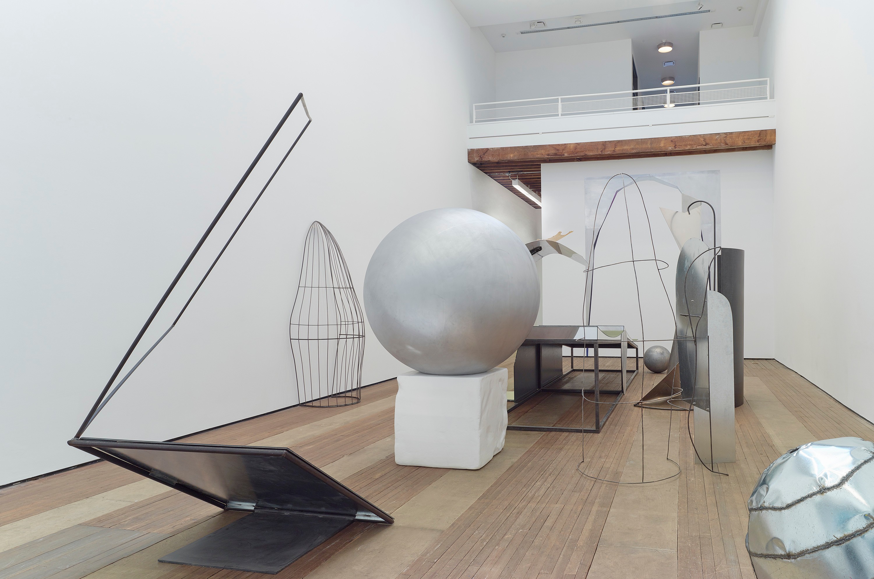 Installation view of Liu Wei at Lehmann Maupin New York