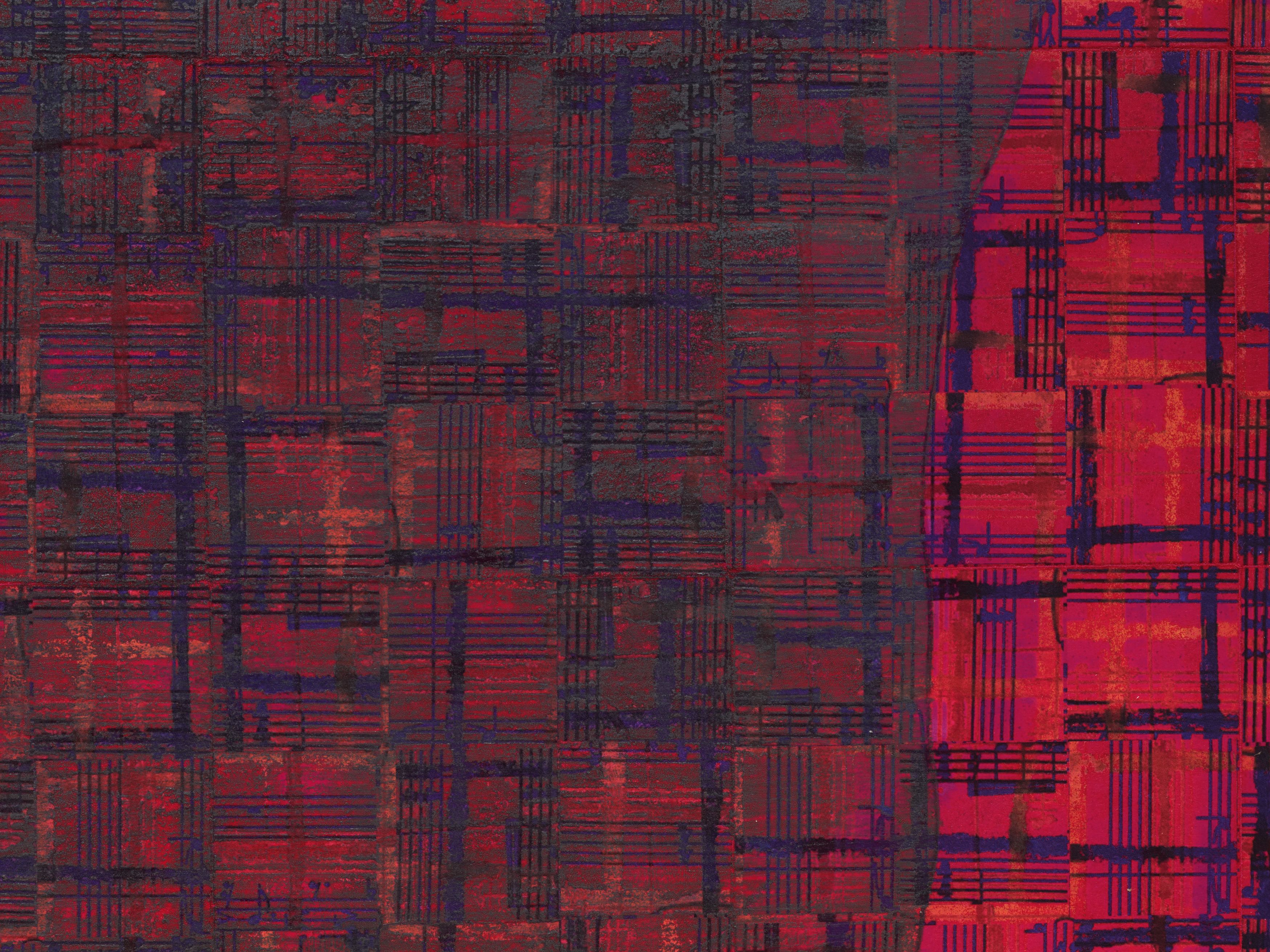 Detail of painting by McArthur Binion