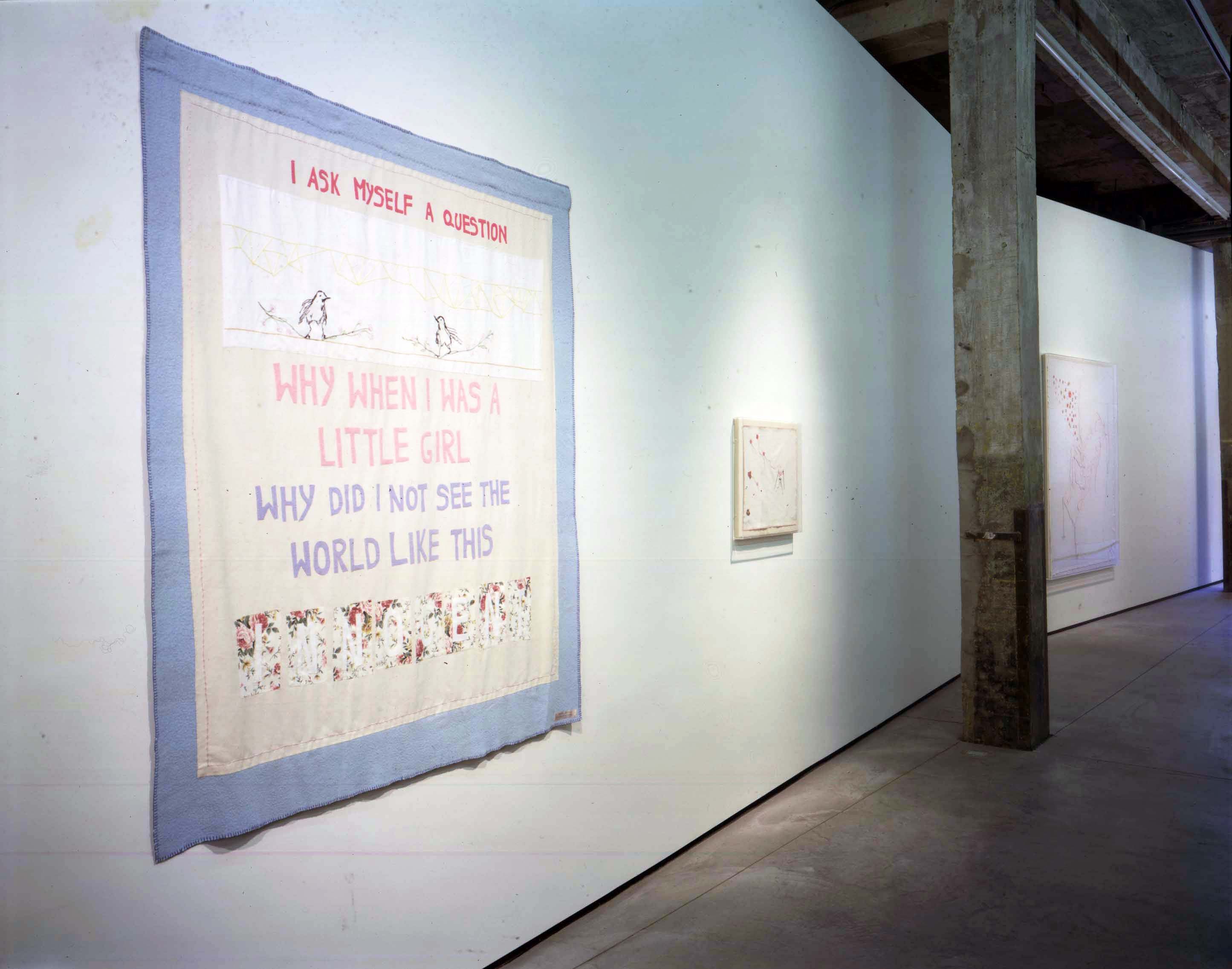 Installation view of I Think It's in My Head at Lehmann Maupin New York