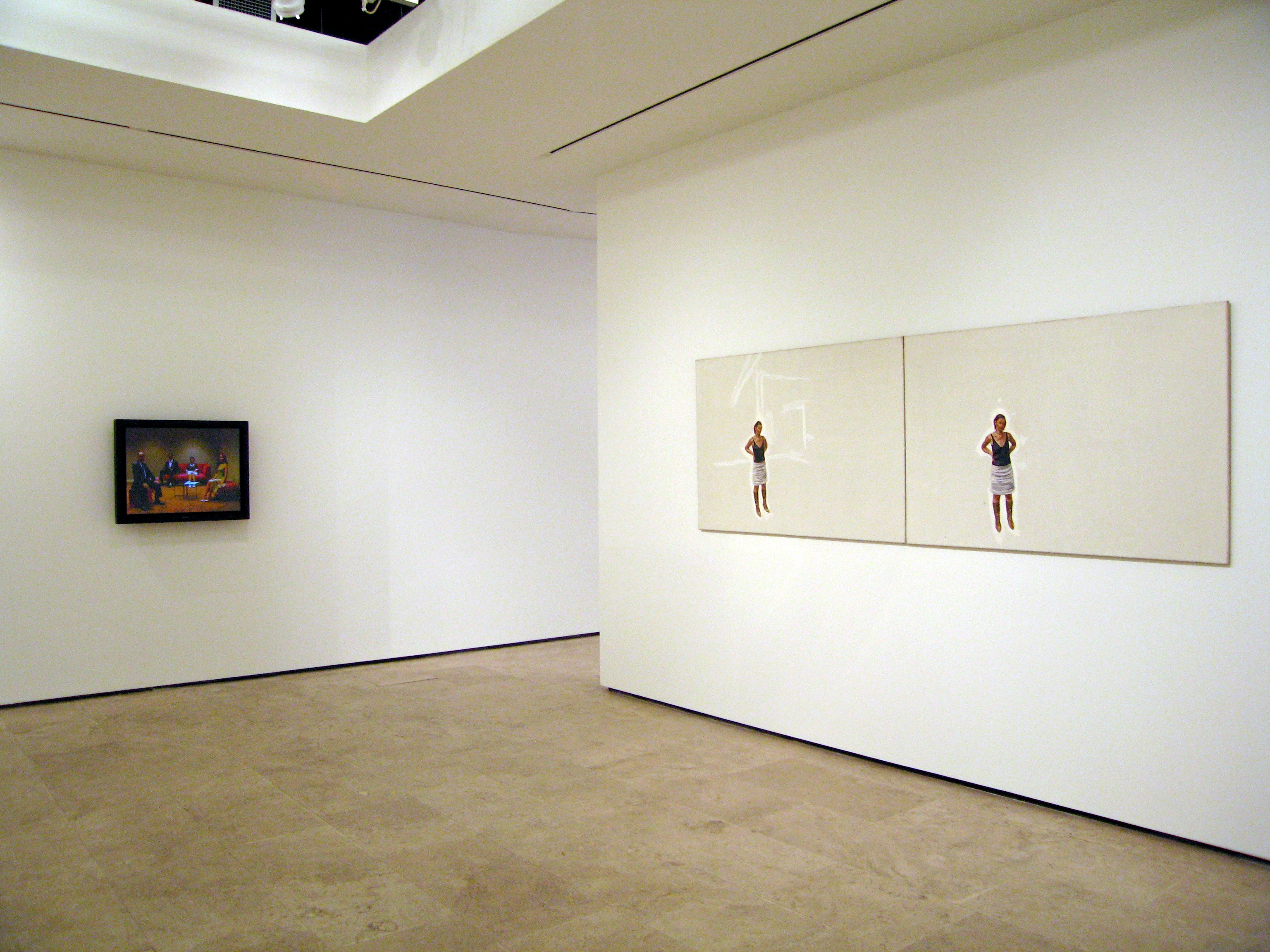 Installation view of Fresh Paint at Lehmann Maupin New York
