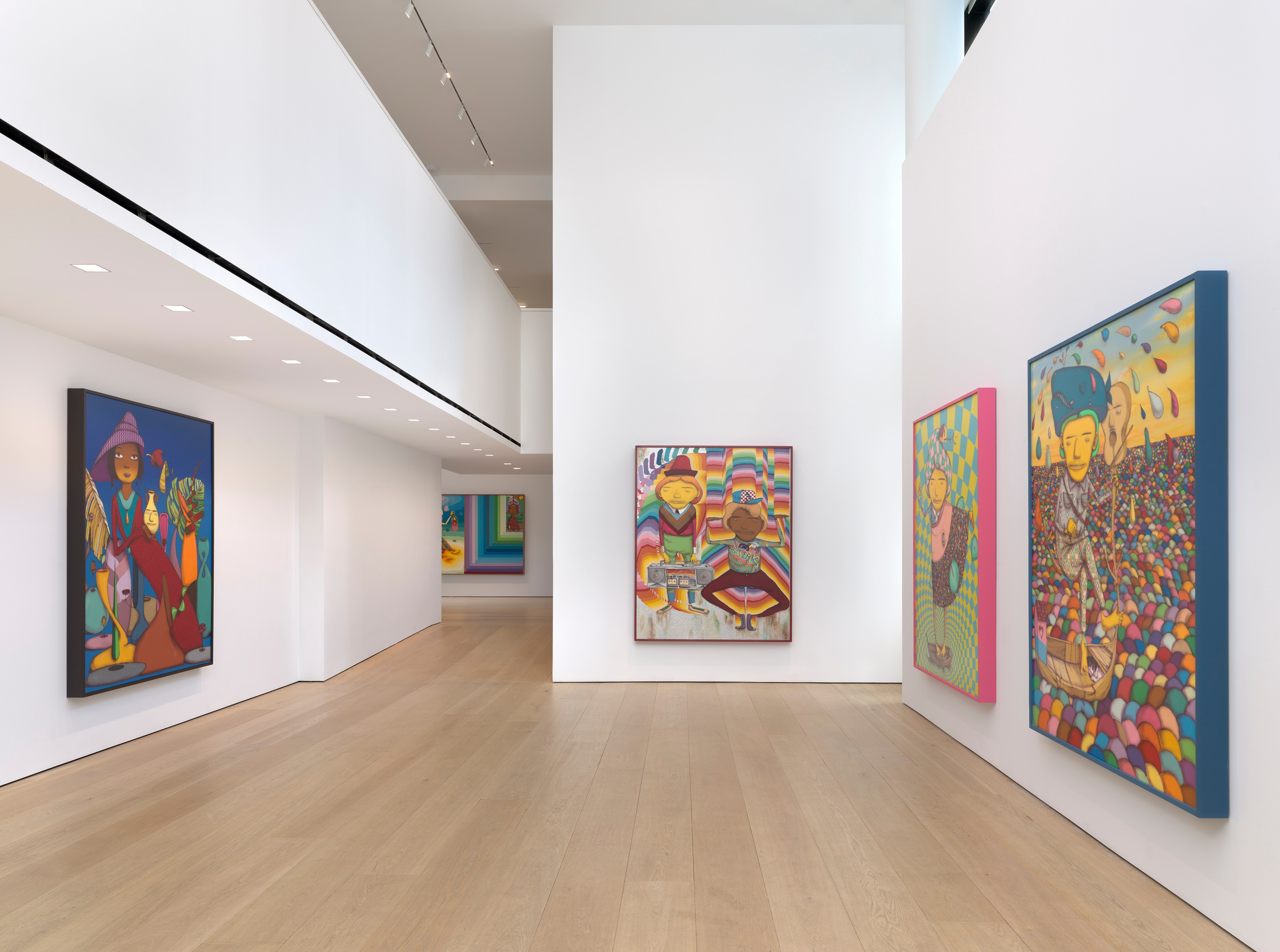 Installation view of OSGEMEOS at Lehmann Maupin New York