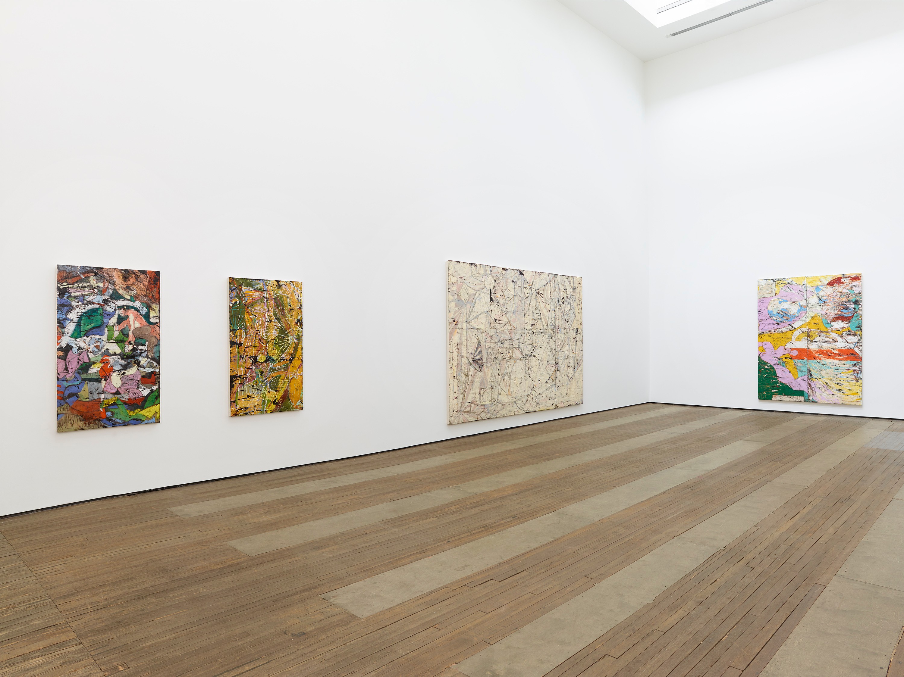 Installation view of New Paintings at Lehmann Maupin New York