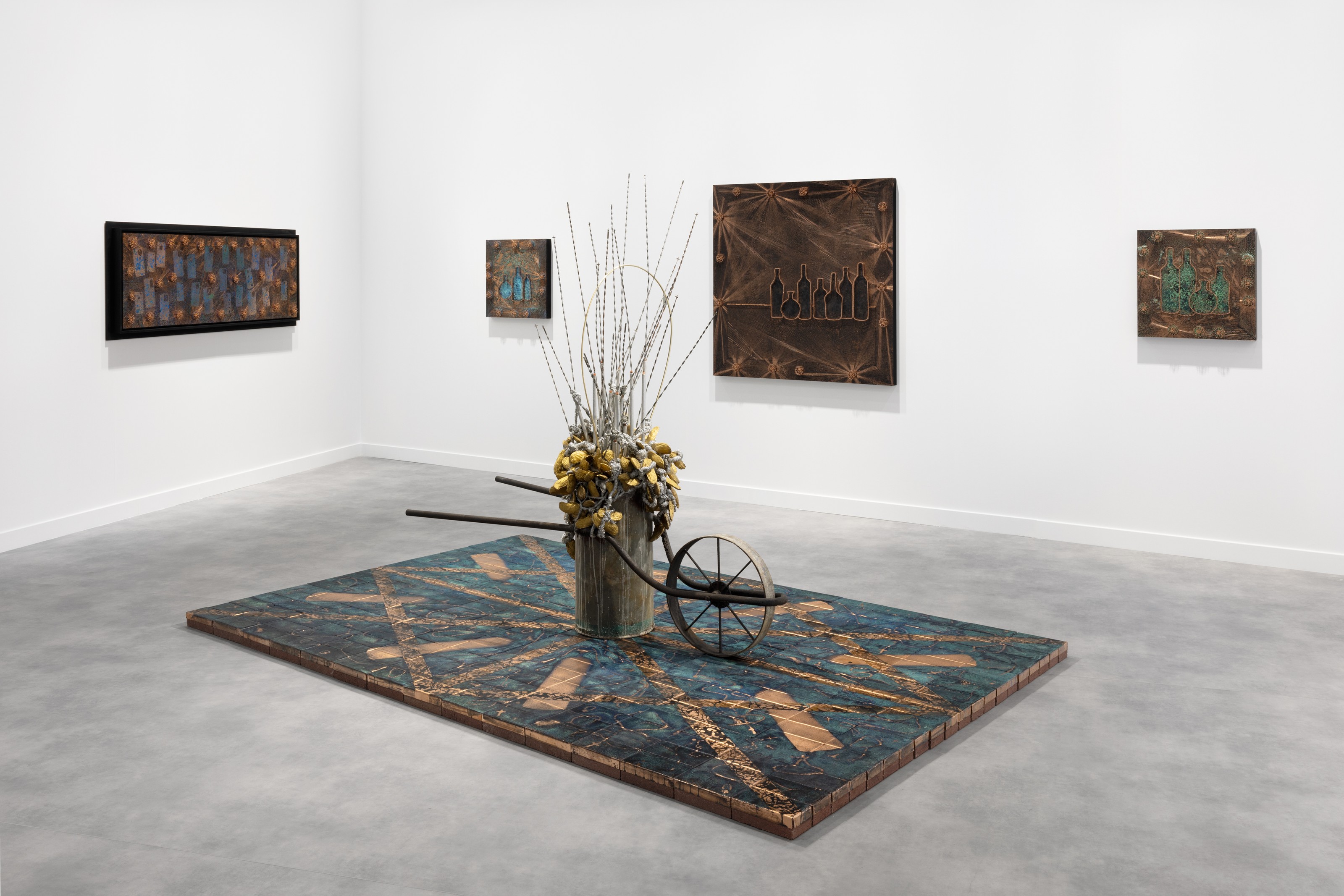Installation view of Lehmann Maupin, Booth D105 at Art Basel Qatar