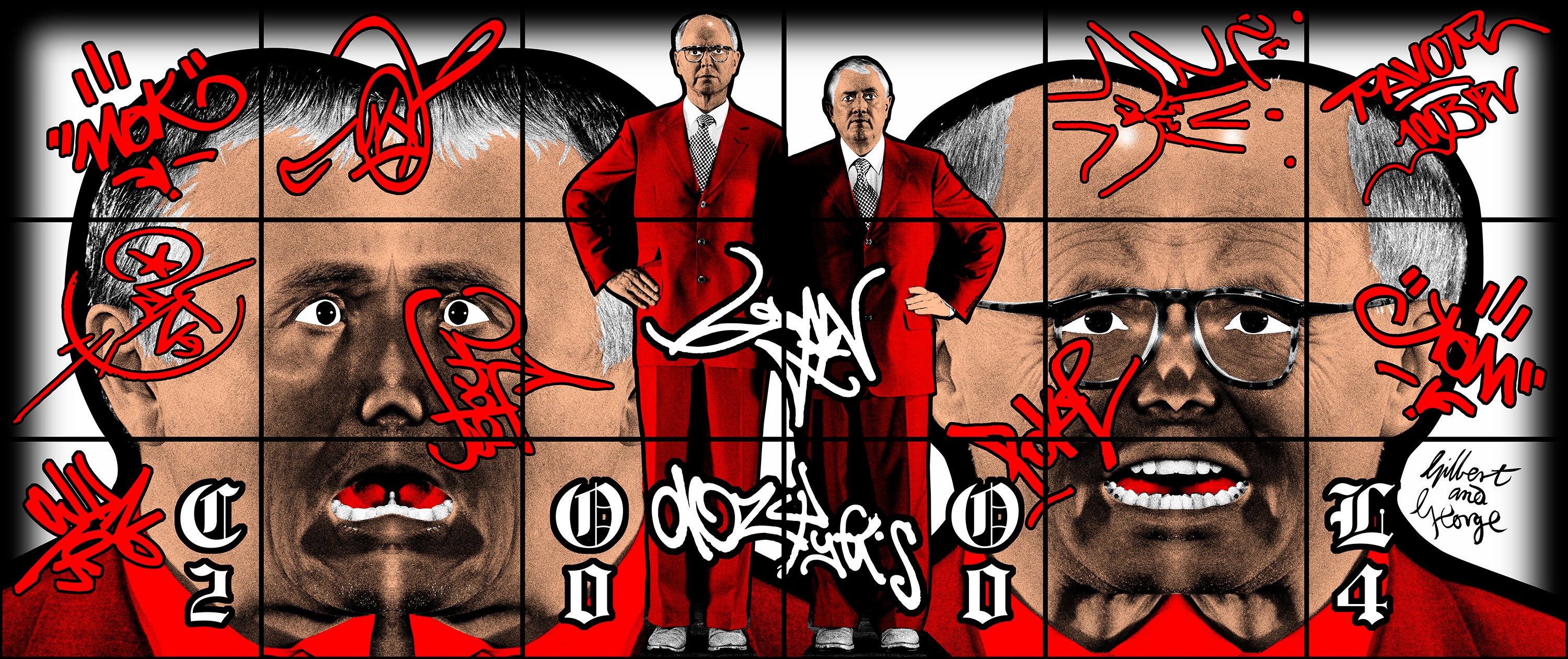 Wall work by Gilbert & George