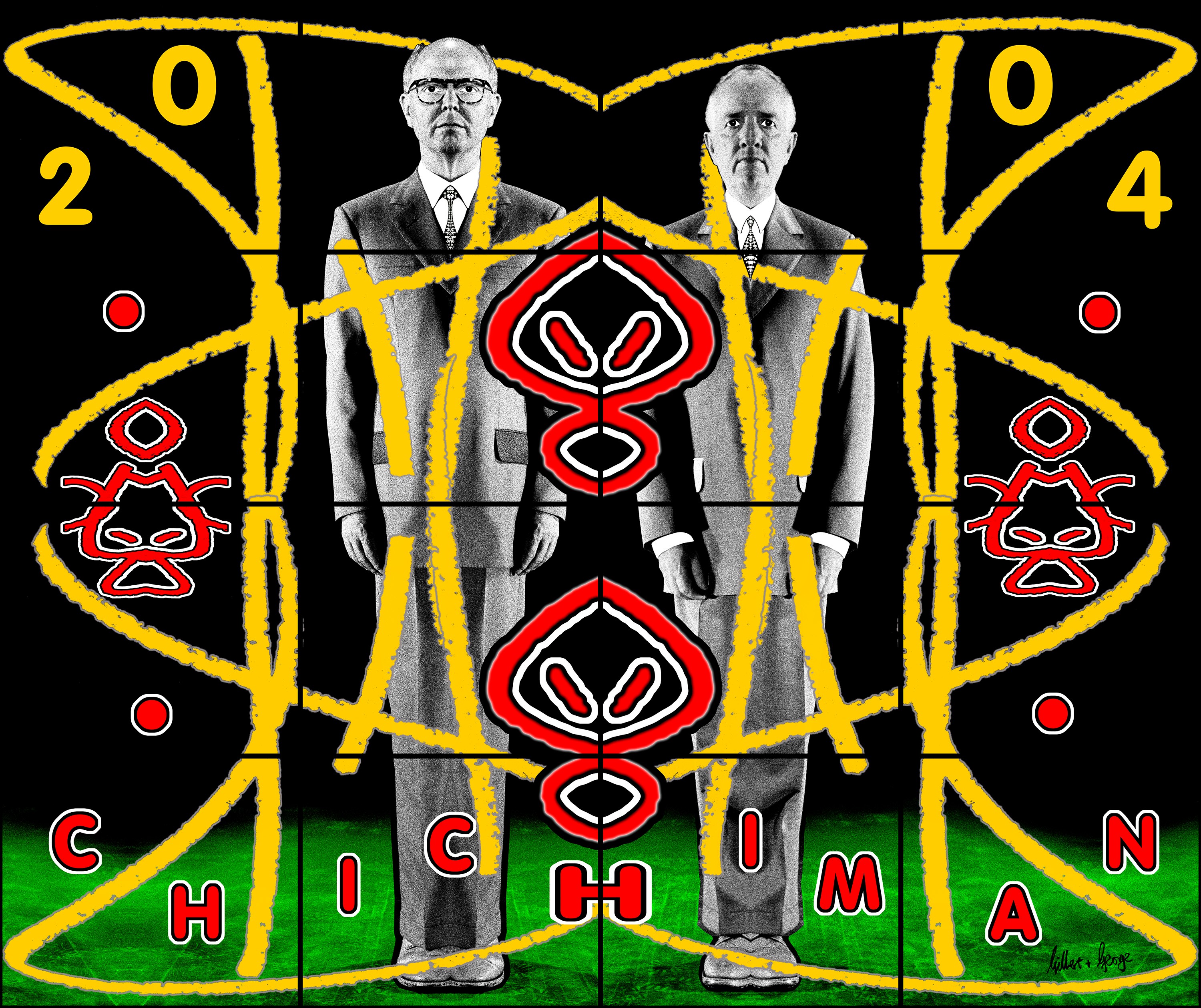 Wall work by Gilbert & George