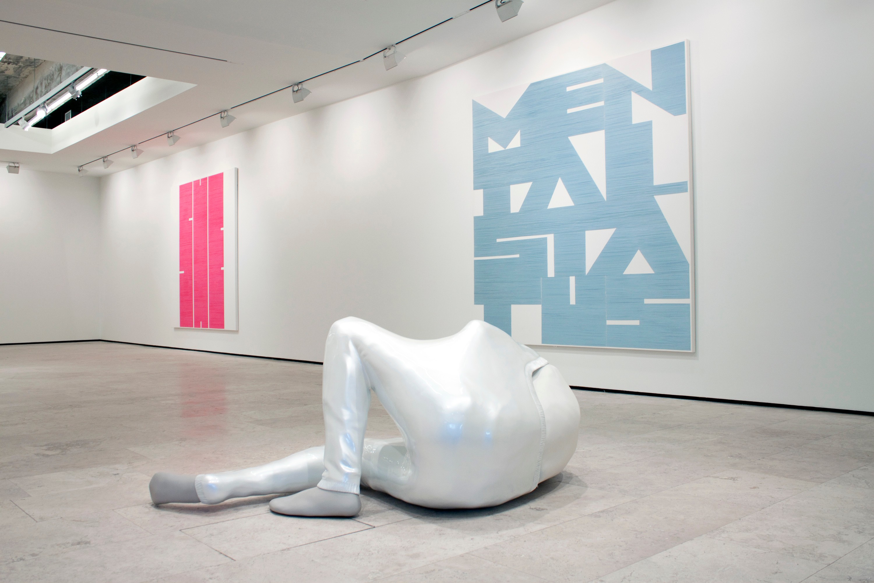 Installation view of gulp at Lehmann Maupin New York