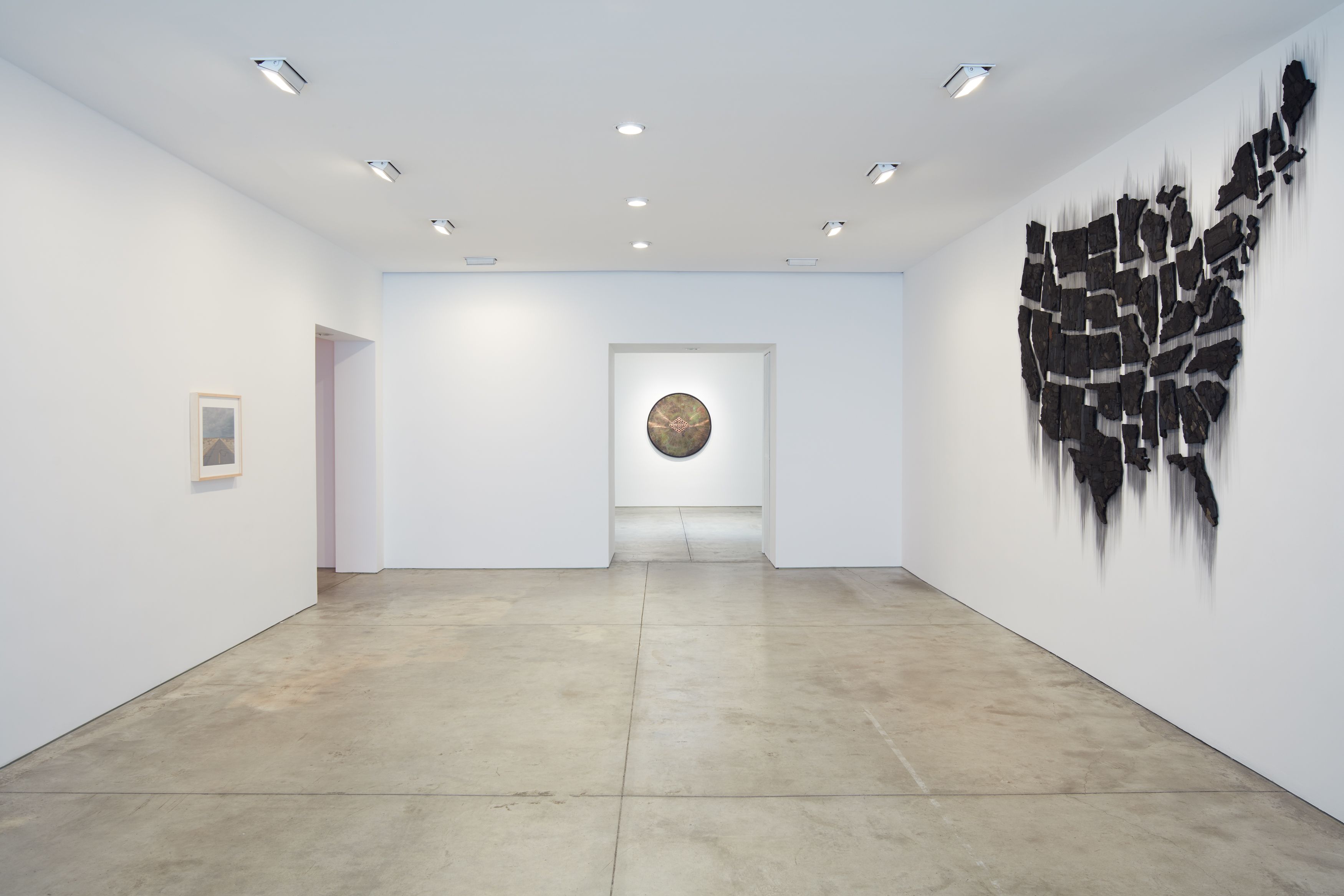 Installation view of American Landscape at Lehmann Maupin New York