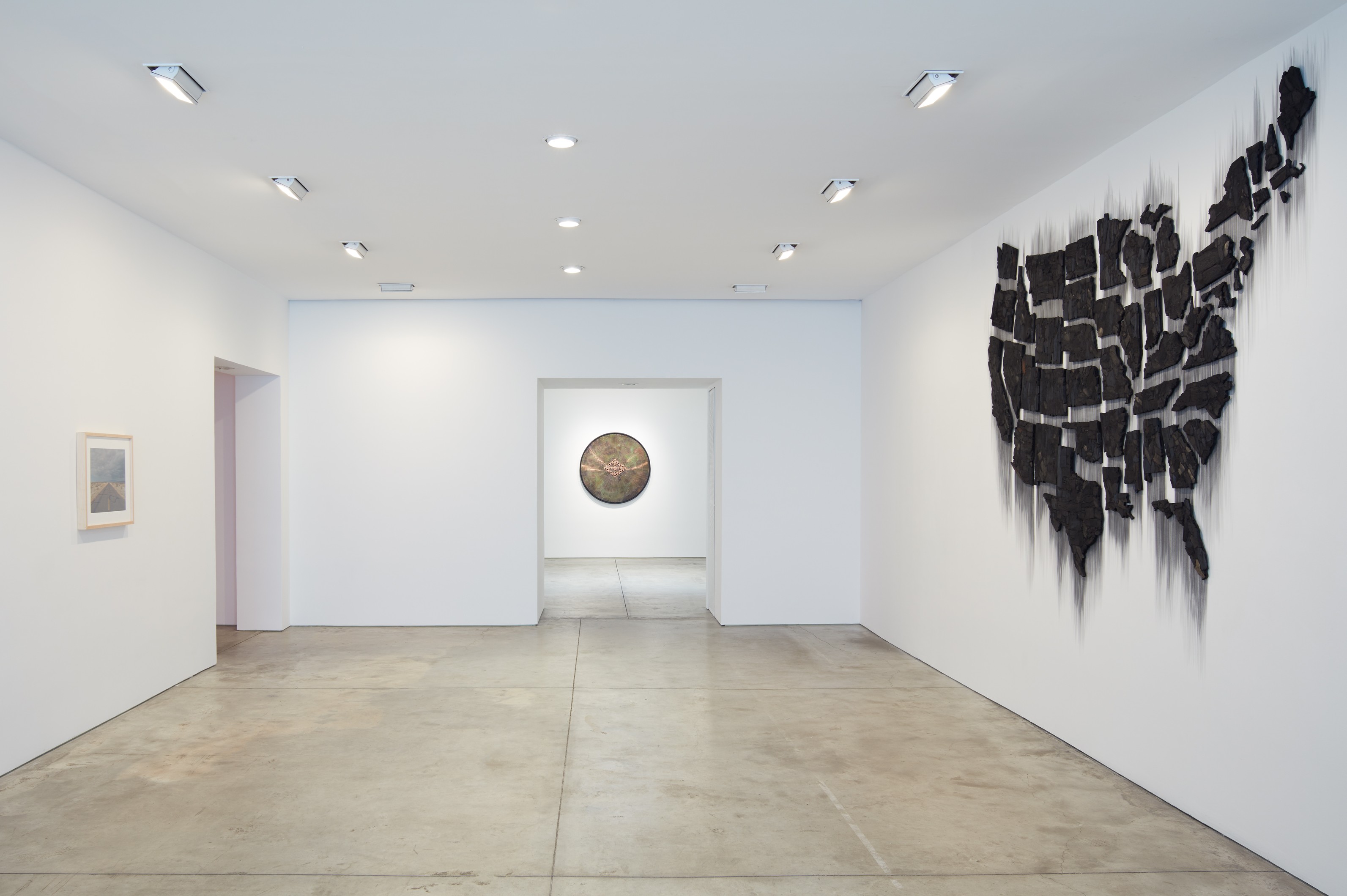 Installation view of American Landscape at Lehmann Maupin New York