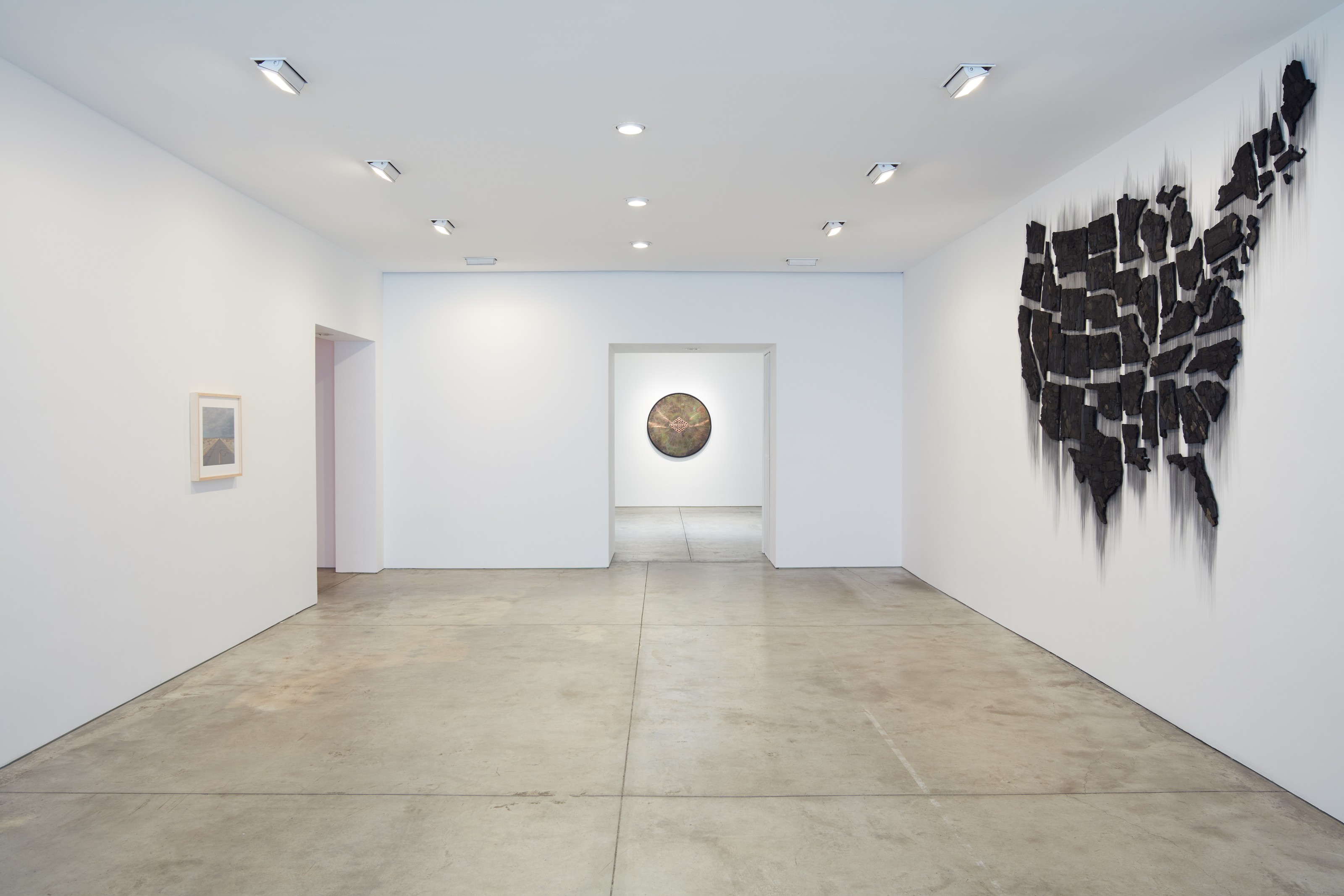 Installation view of American Landscape at Lehmann Maupin New York