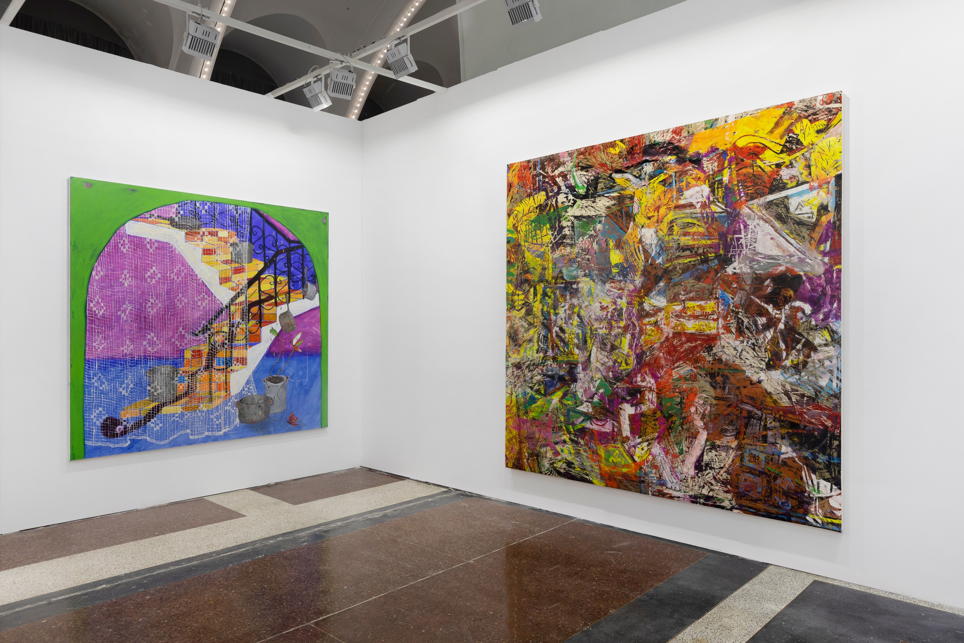 Installation view of Lehmann Maupin, Booth A08 at JINGART