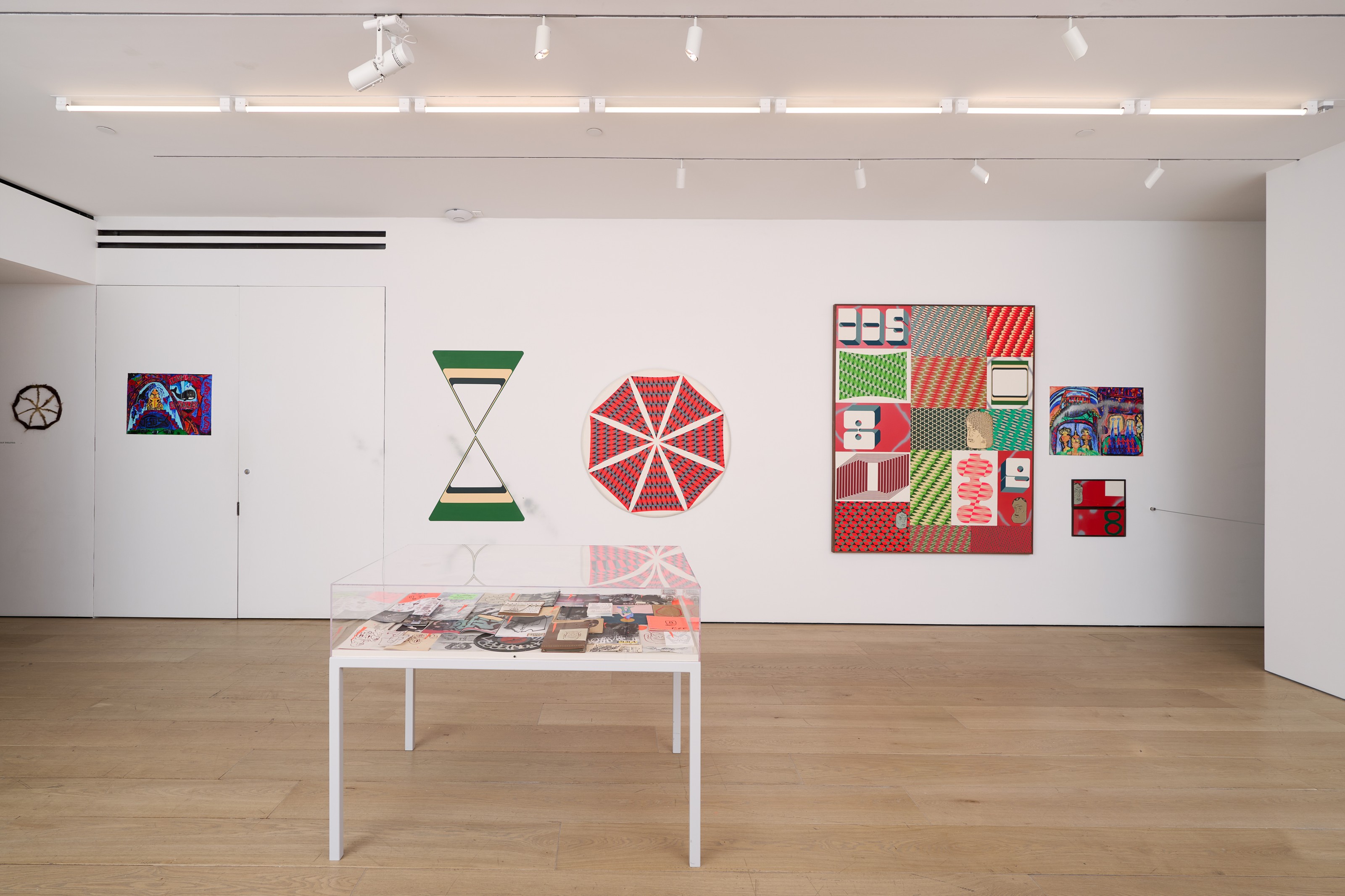 Installation view of Barry McGee at Lehmann Maupin New York