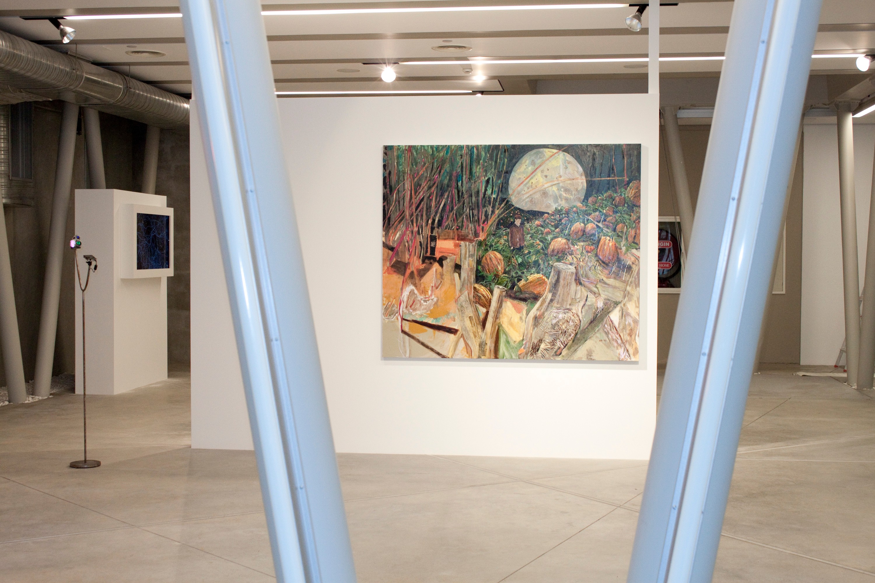 Installation view of Five in Istanbul at Borusan Müzik Evi