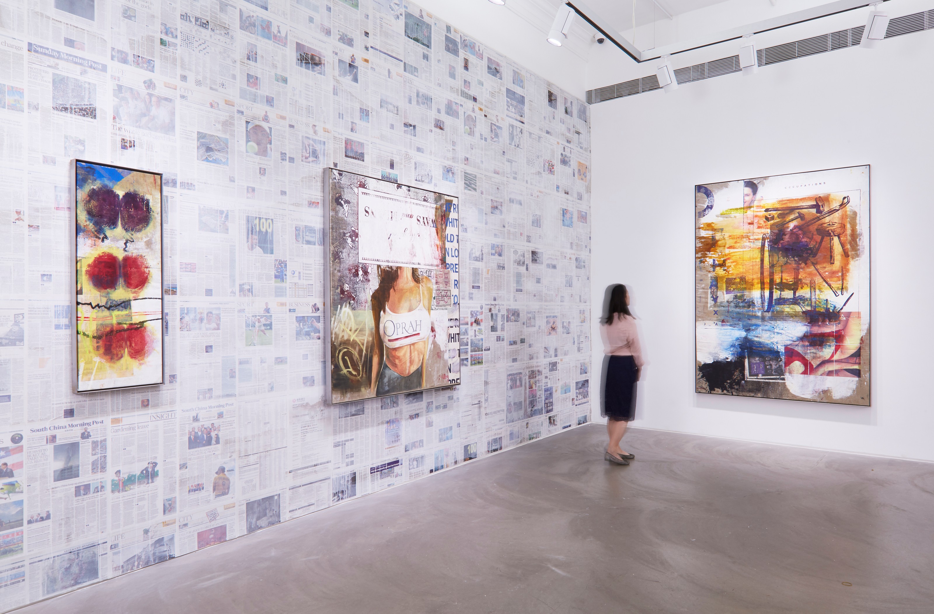 Installation view of Mandy El-Sayegh at Lehmann Maupin Hong Kong