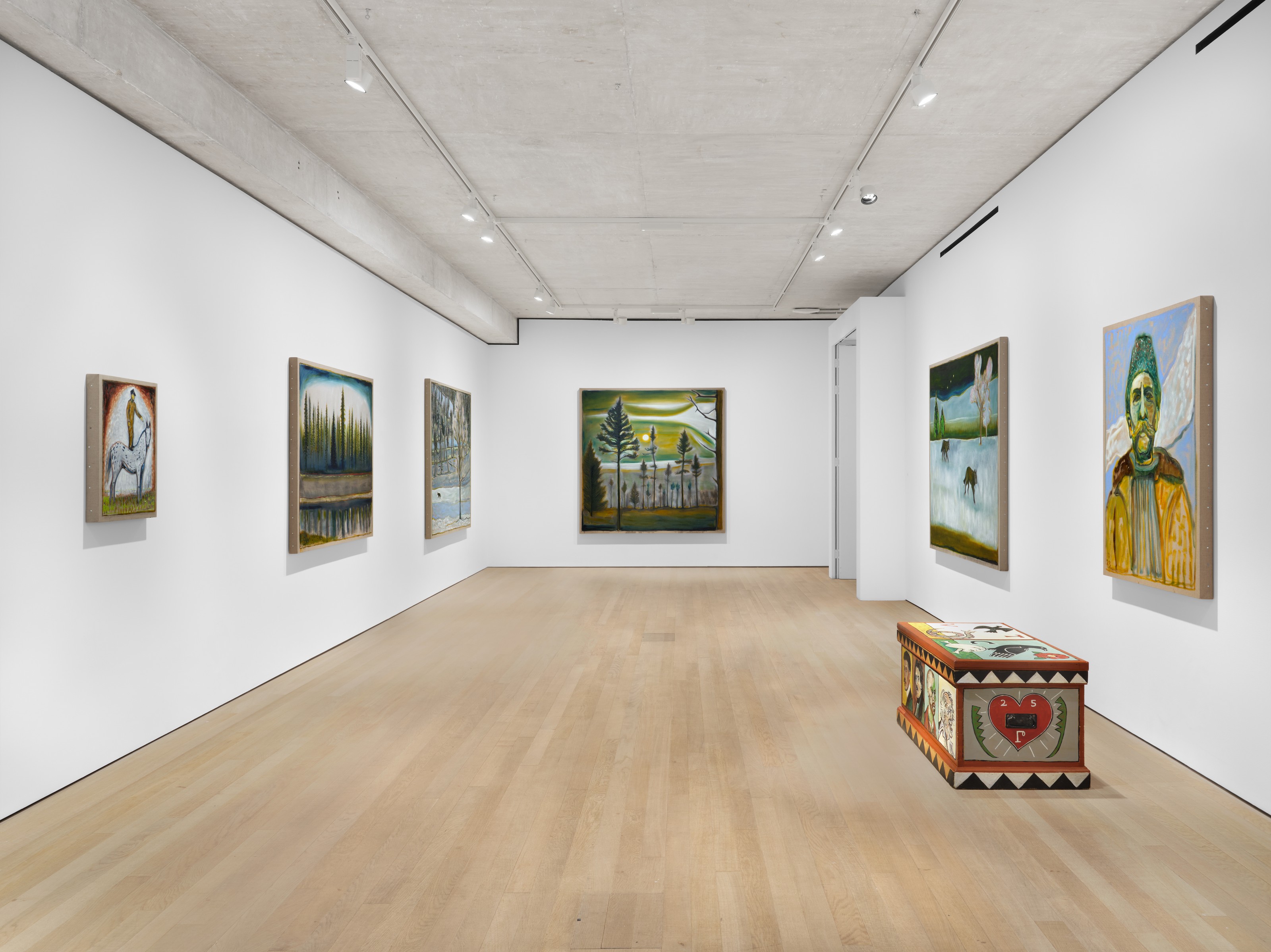 Installation view of Billy Childish at Lehmann Maupin London
