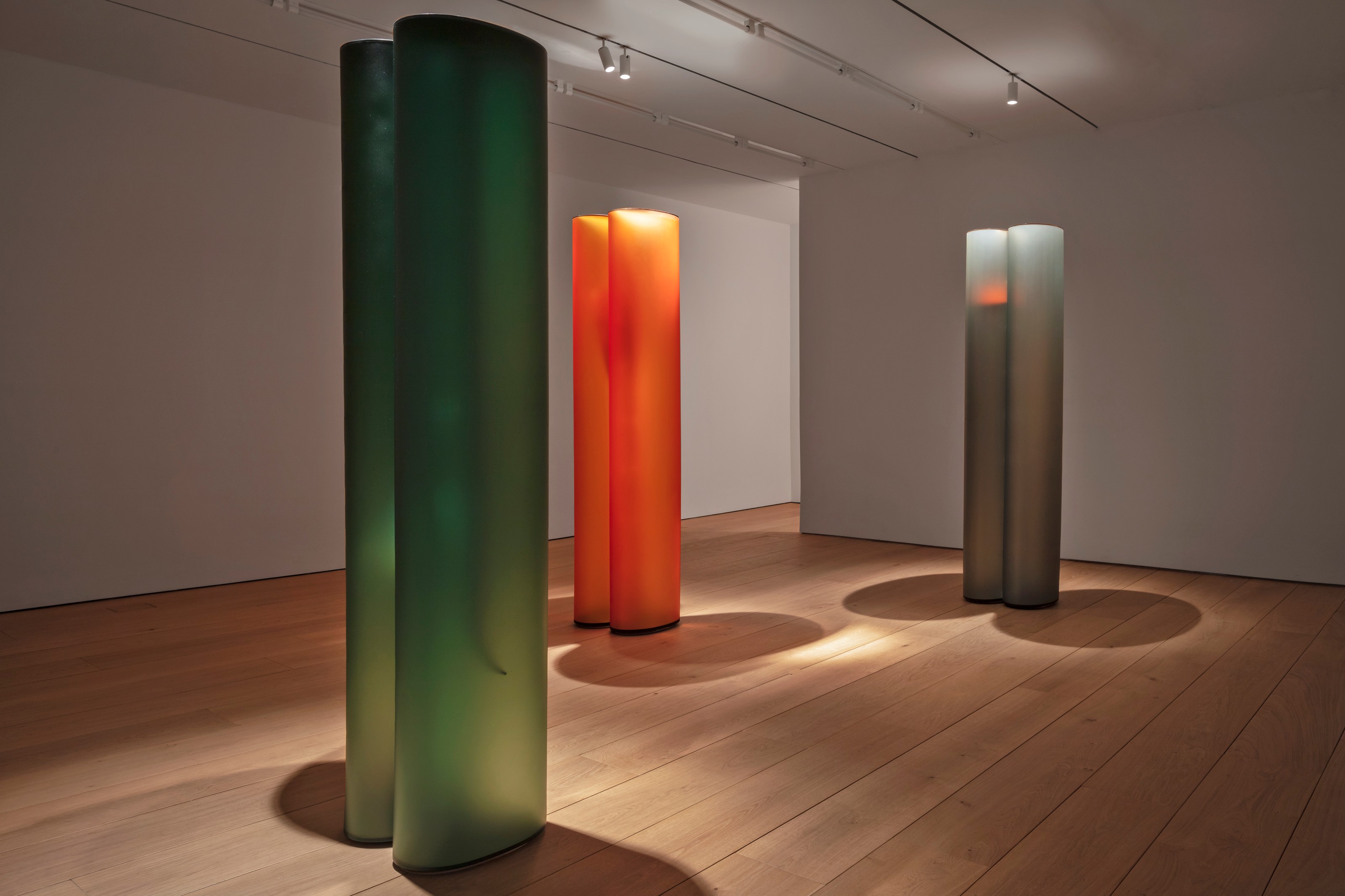 Installation view of Helen Pashgian at Lehmann Maupin New York