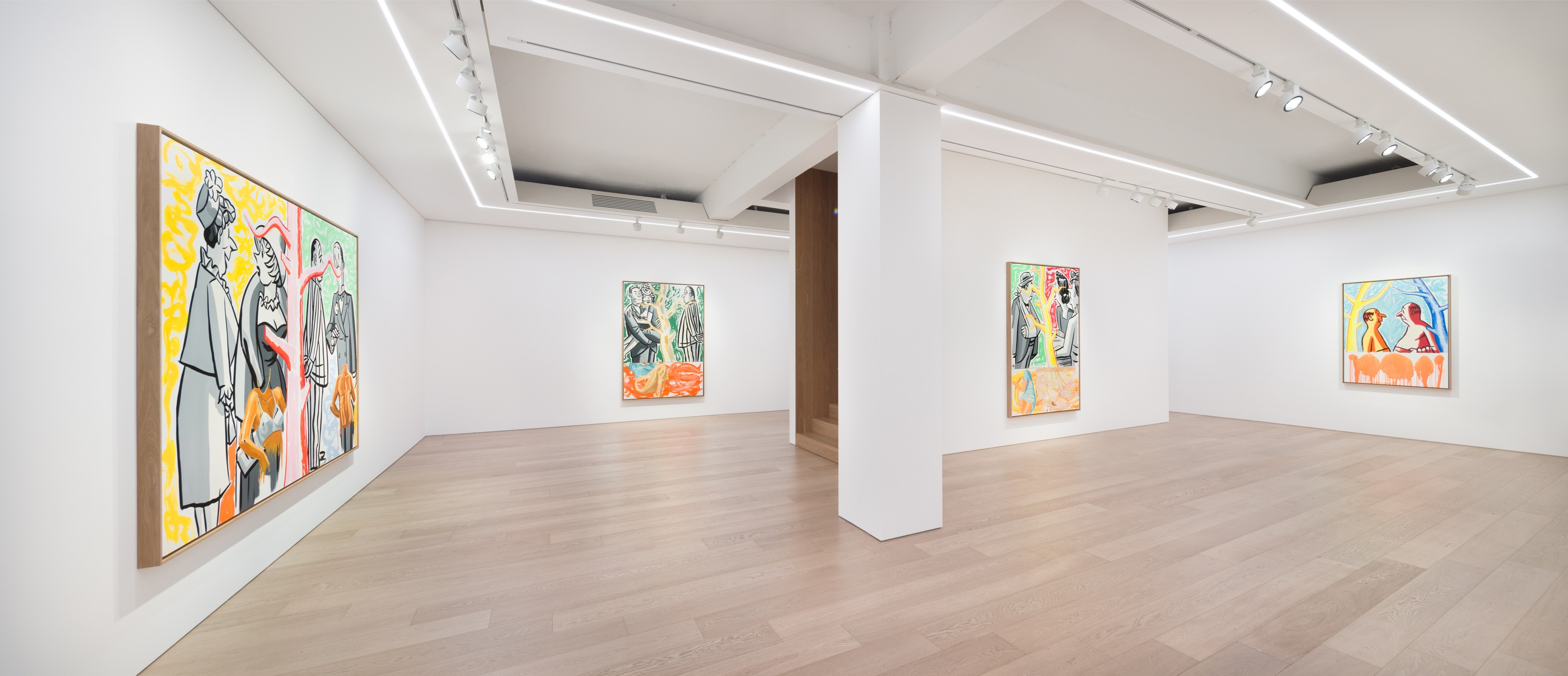 Installation view of David Salle at Lehmann Maupin Seoul