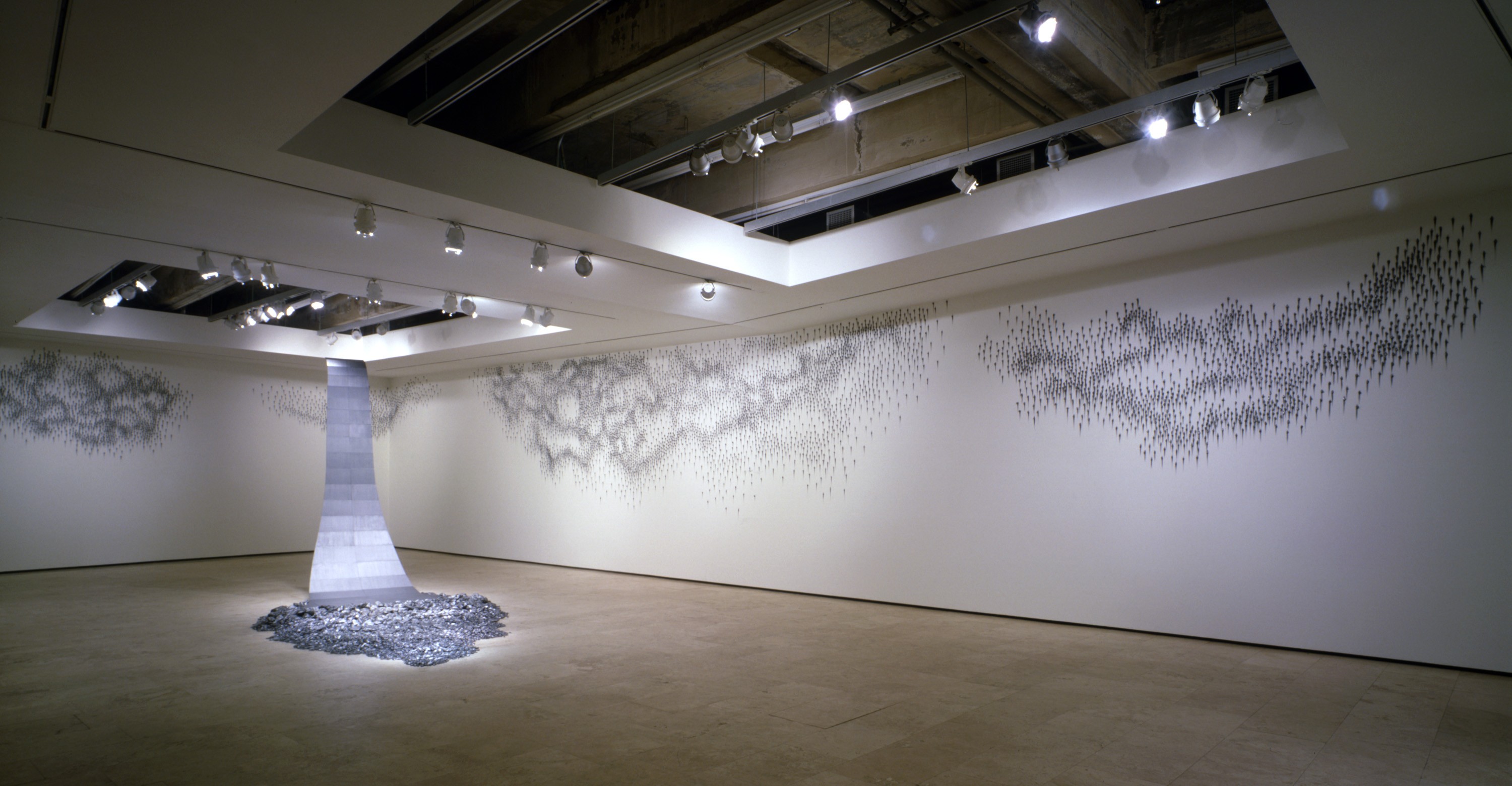 Installation view of Teresita Fernández at Lehmann Maupin New York