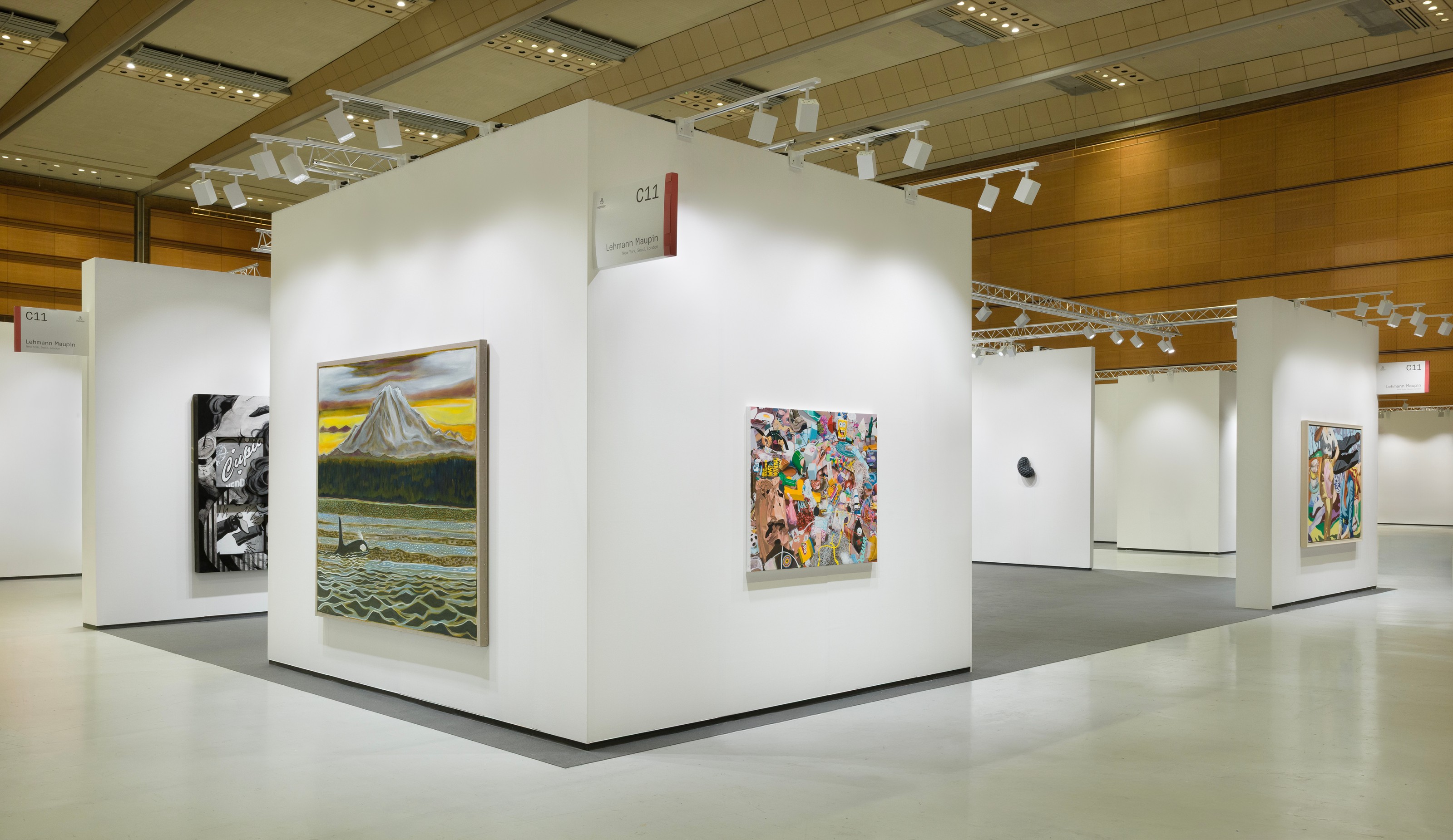 Installation view of Lehmann Maupin, Stand C11 at Frieze Seoul