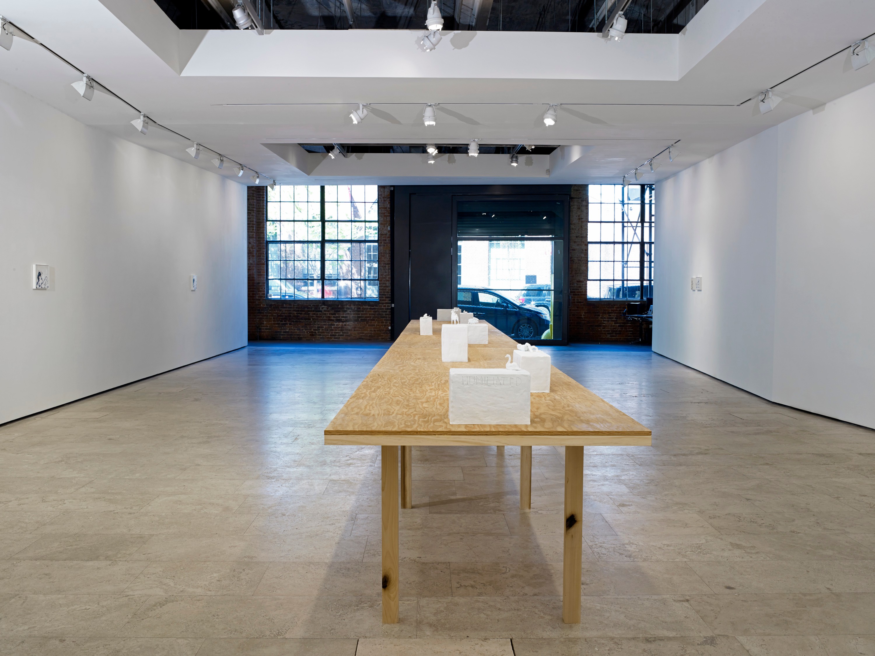 Installation view of I Followed You To The Sun at Lehmann Maupin New York