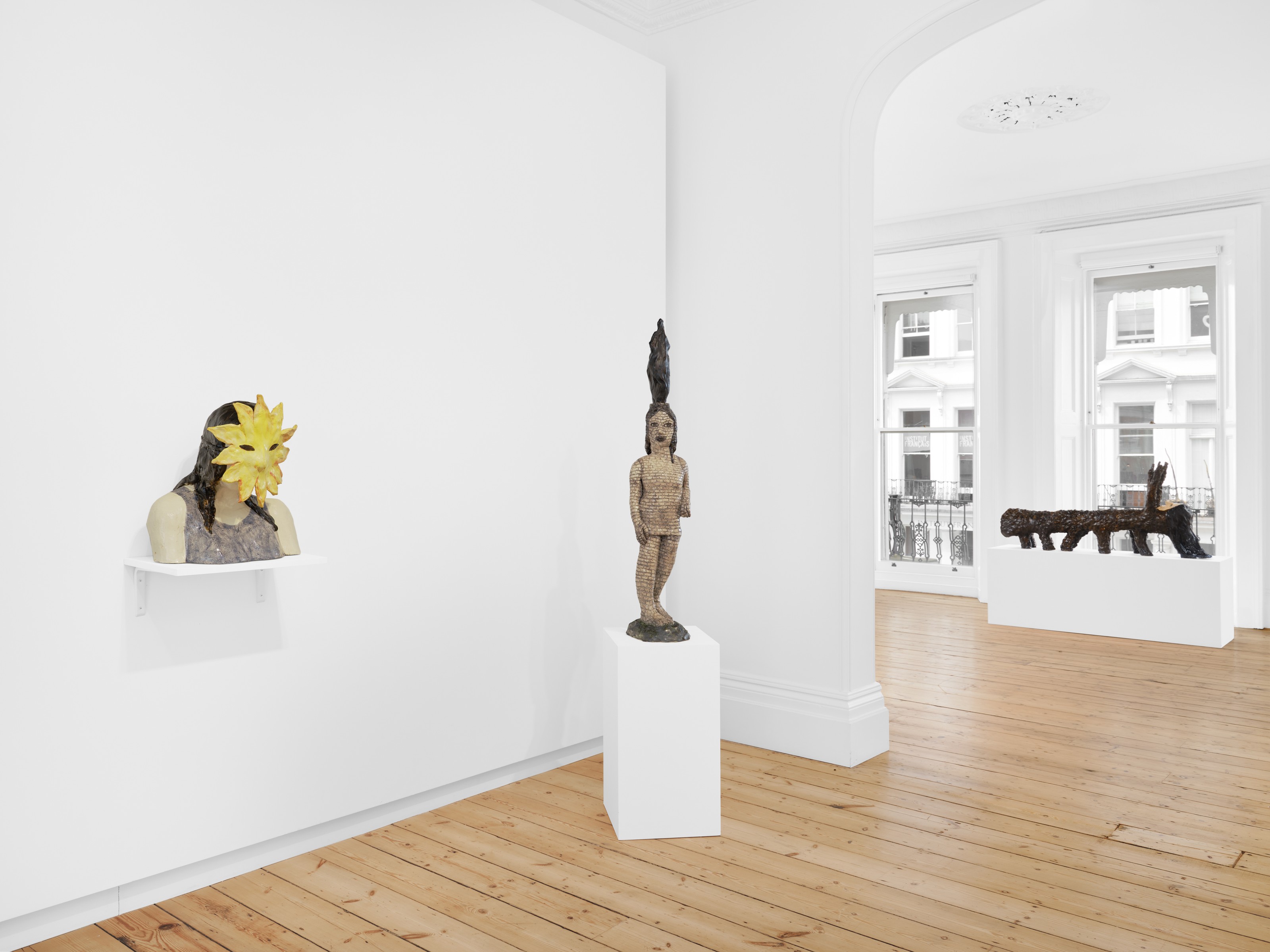 Installation view of Klara Kristalova at Lehmann Maupin London