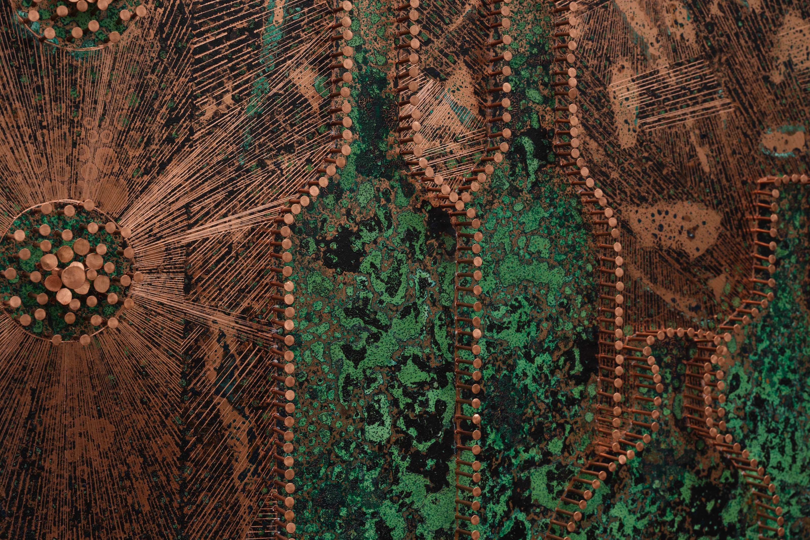 Wall work by Nari Ward