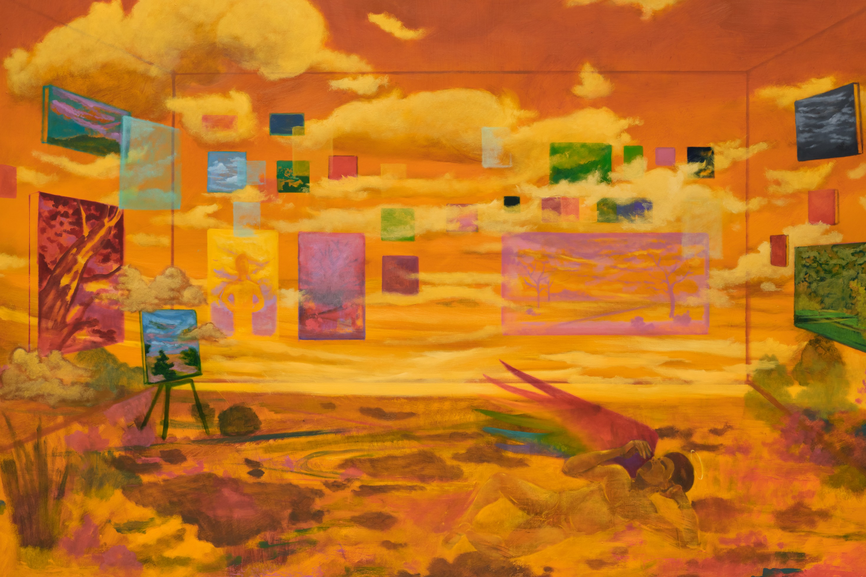 Painting by Dominic Chambers