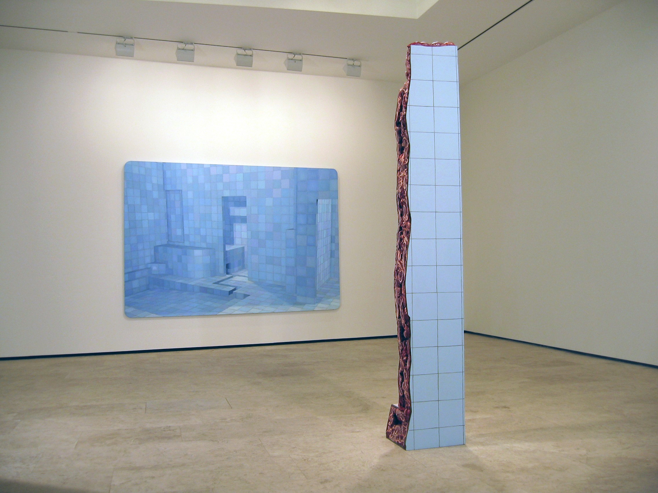 Installation view of Adriana Varejão at Lehmann Maupin New York