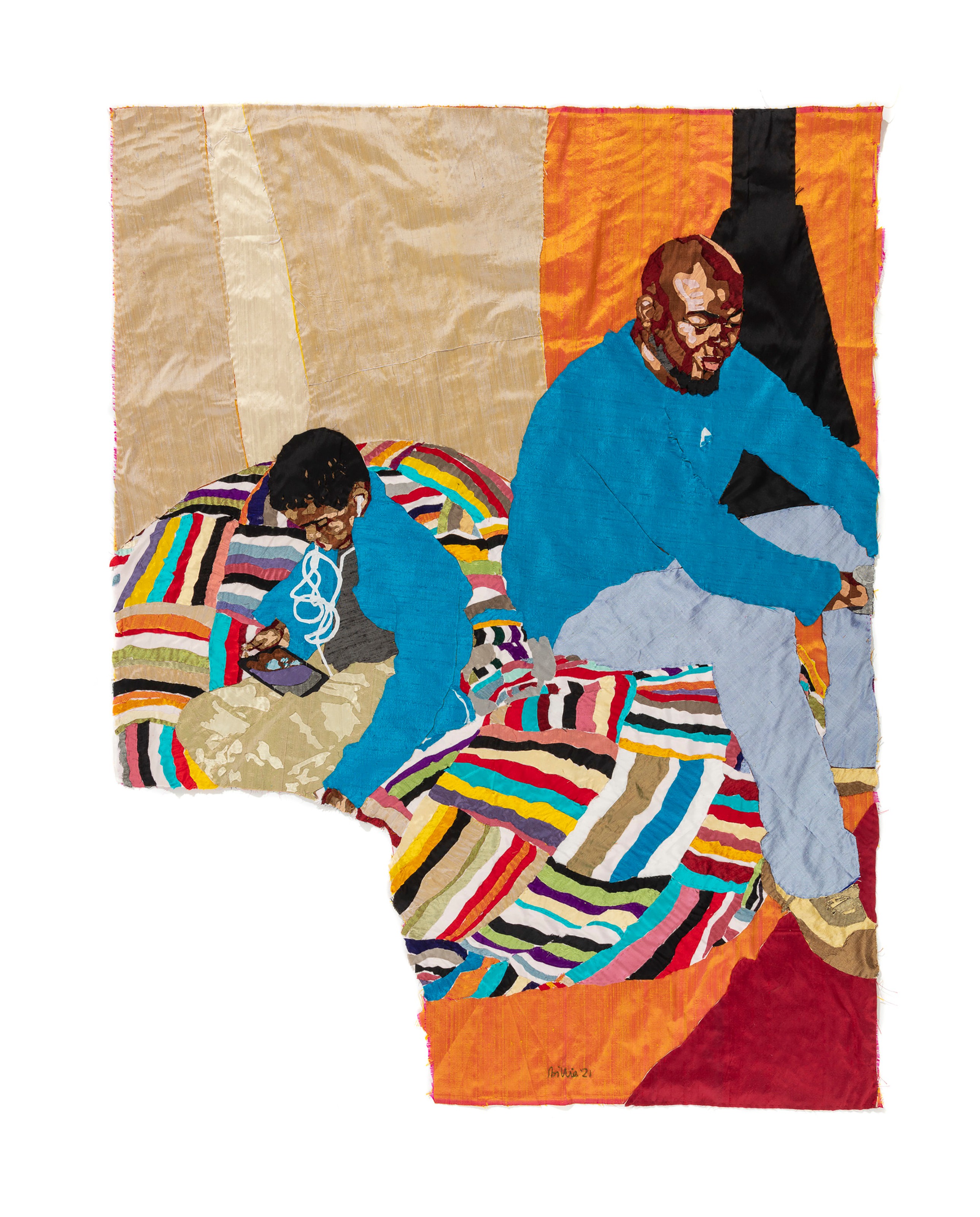 Wall work by Billie Zangewa