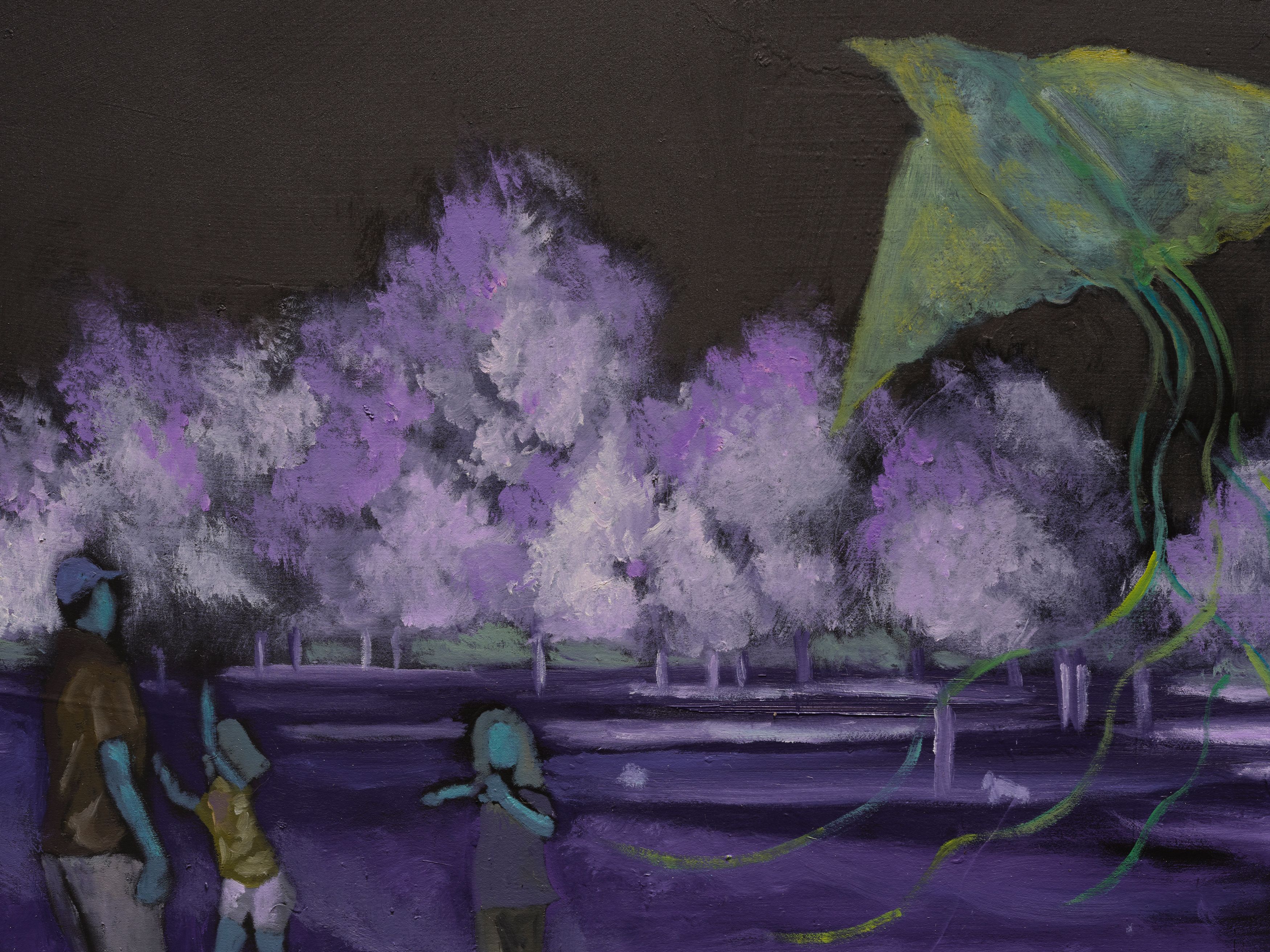 Detail of painting by Billy Childish