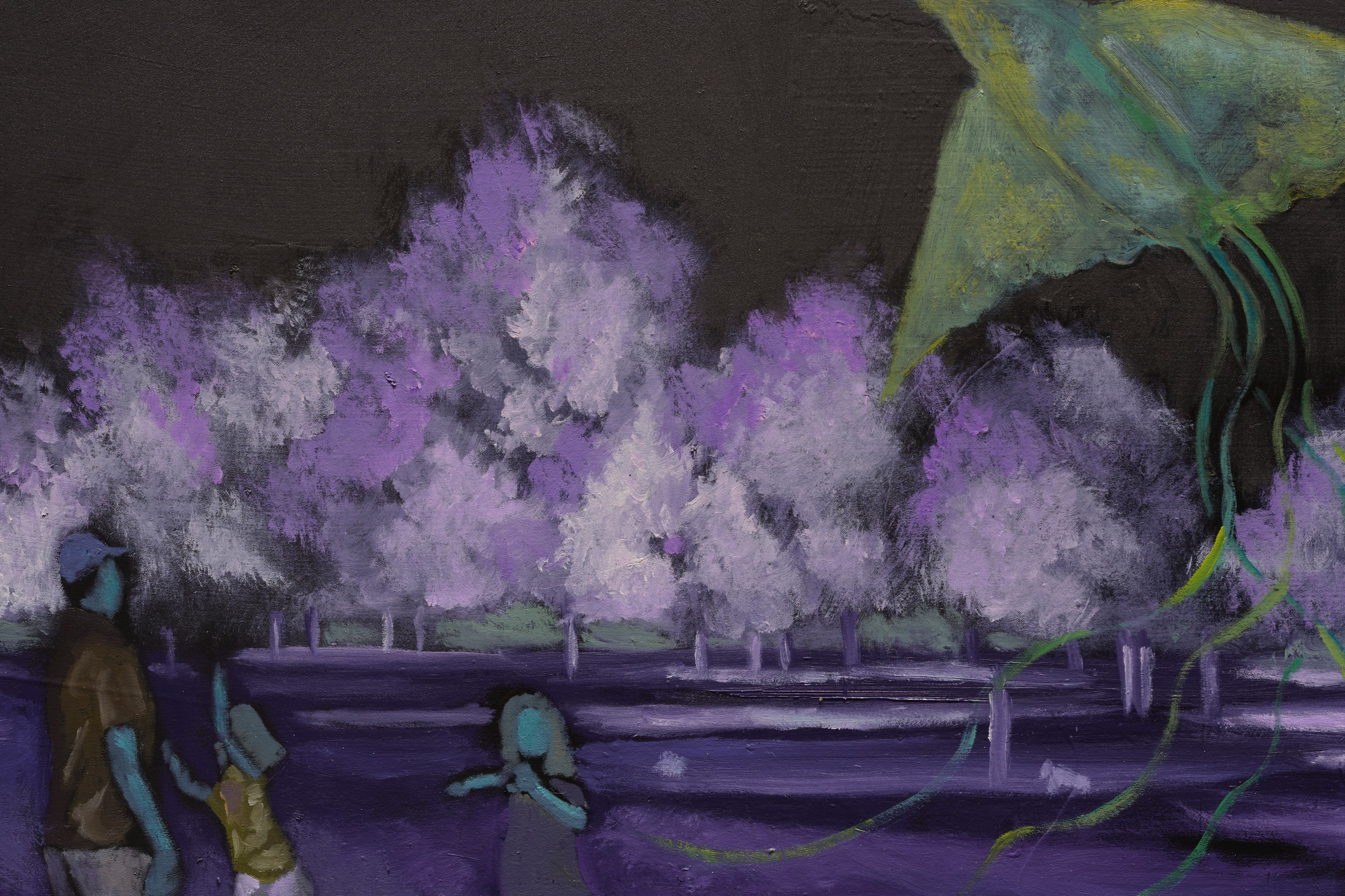 Detail of painting by Billy Childish