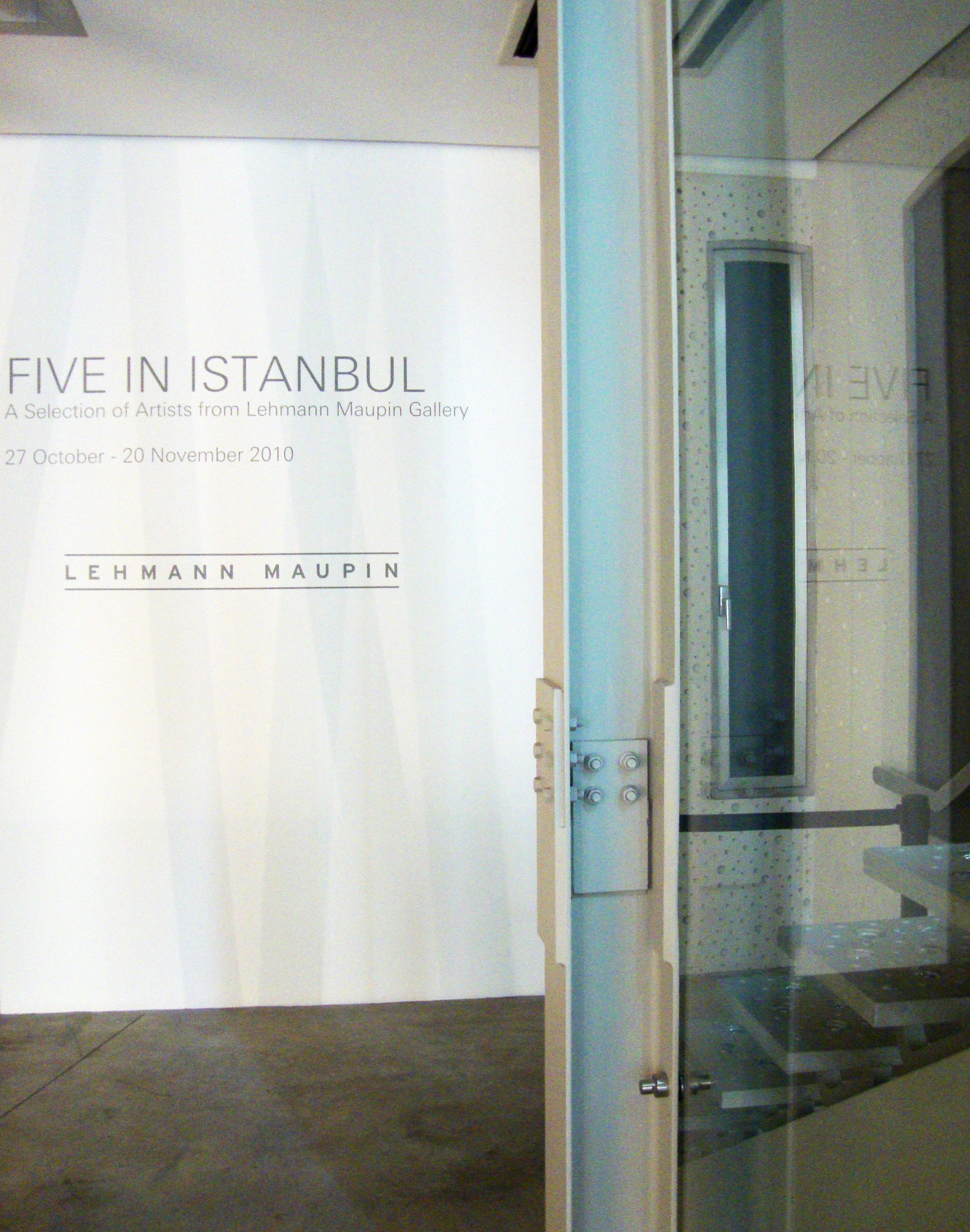 Installation view of Five in Istanbul at Borusan Müzik Evi