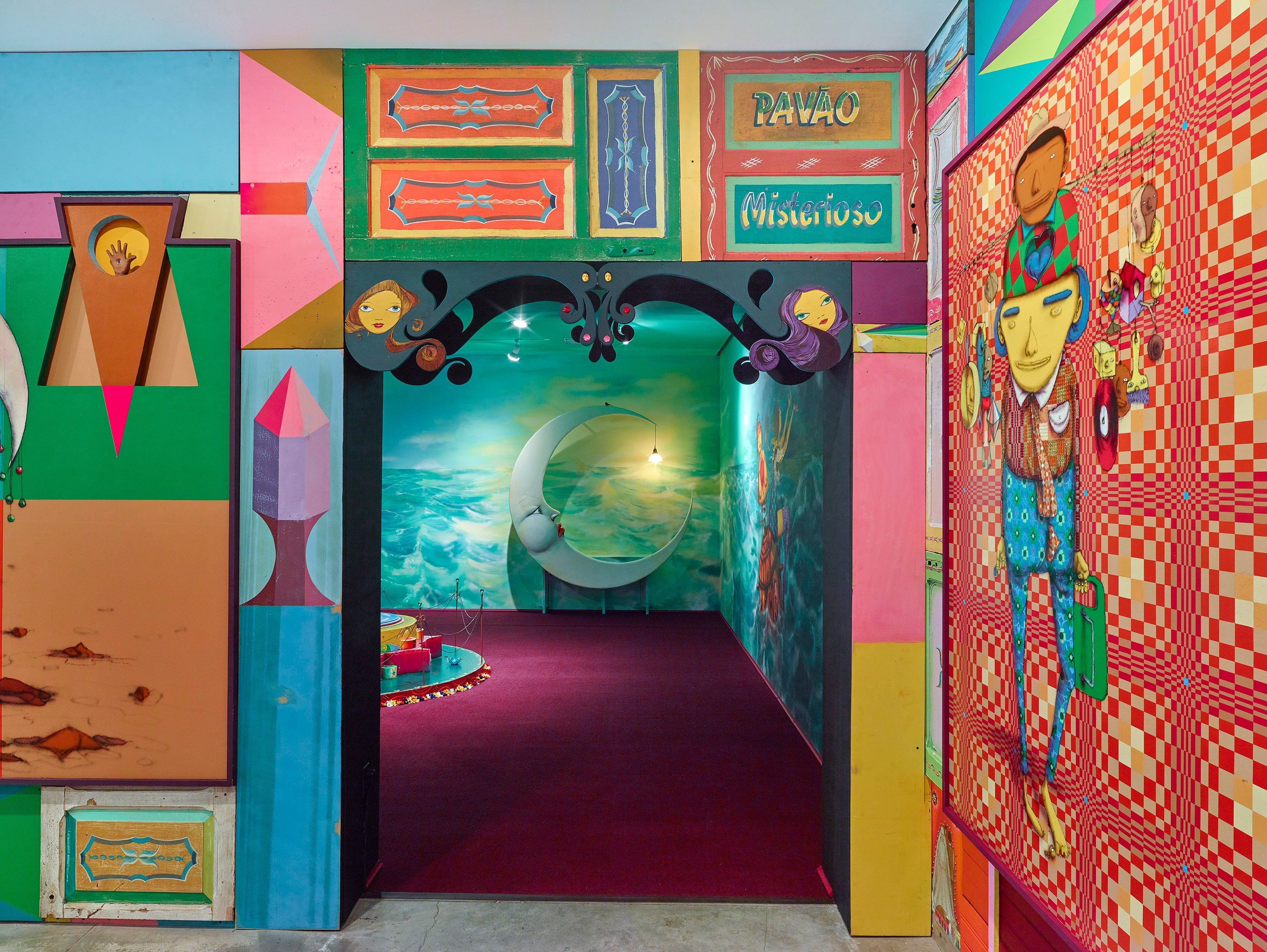 Installation view of OSGEMEOS at Lehmann Maupin New York