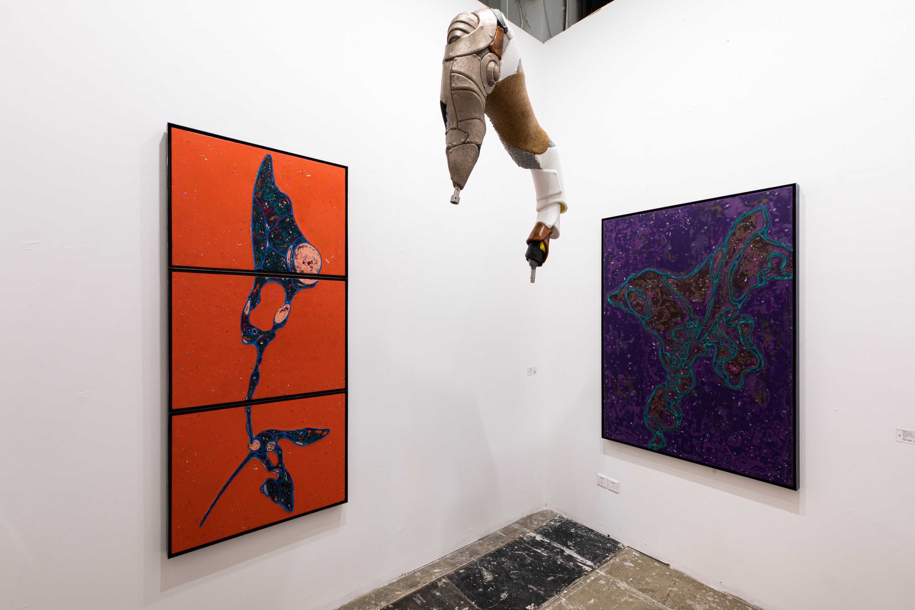 Installation view of Lehmann Maupin, Booth A121 at West Bund Art & Design