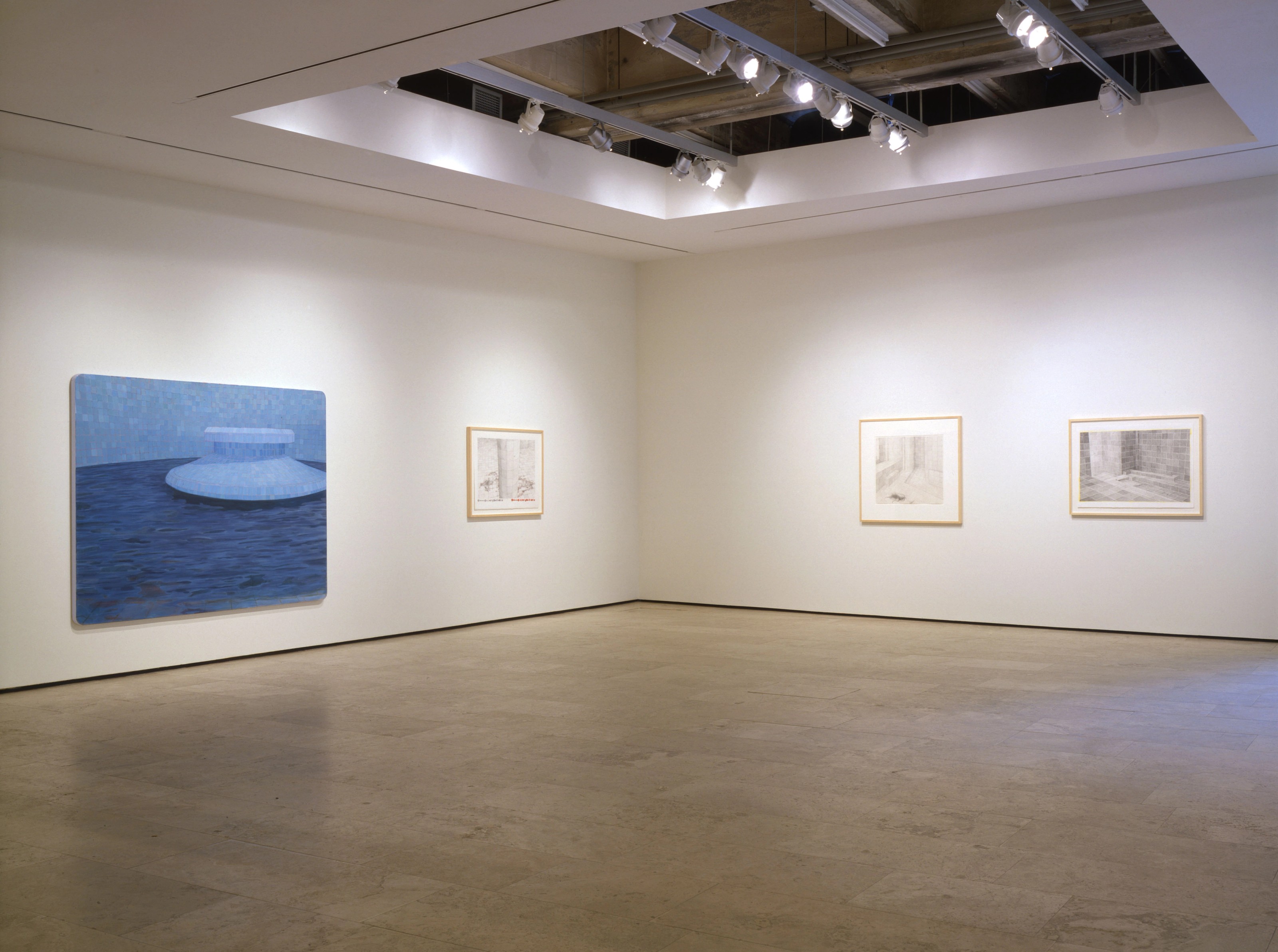 Installation view of Two Paintings and Ten Drawings at Lehmann Maupin New York