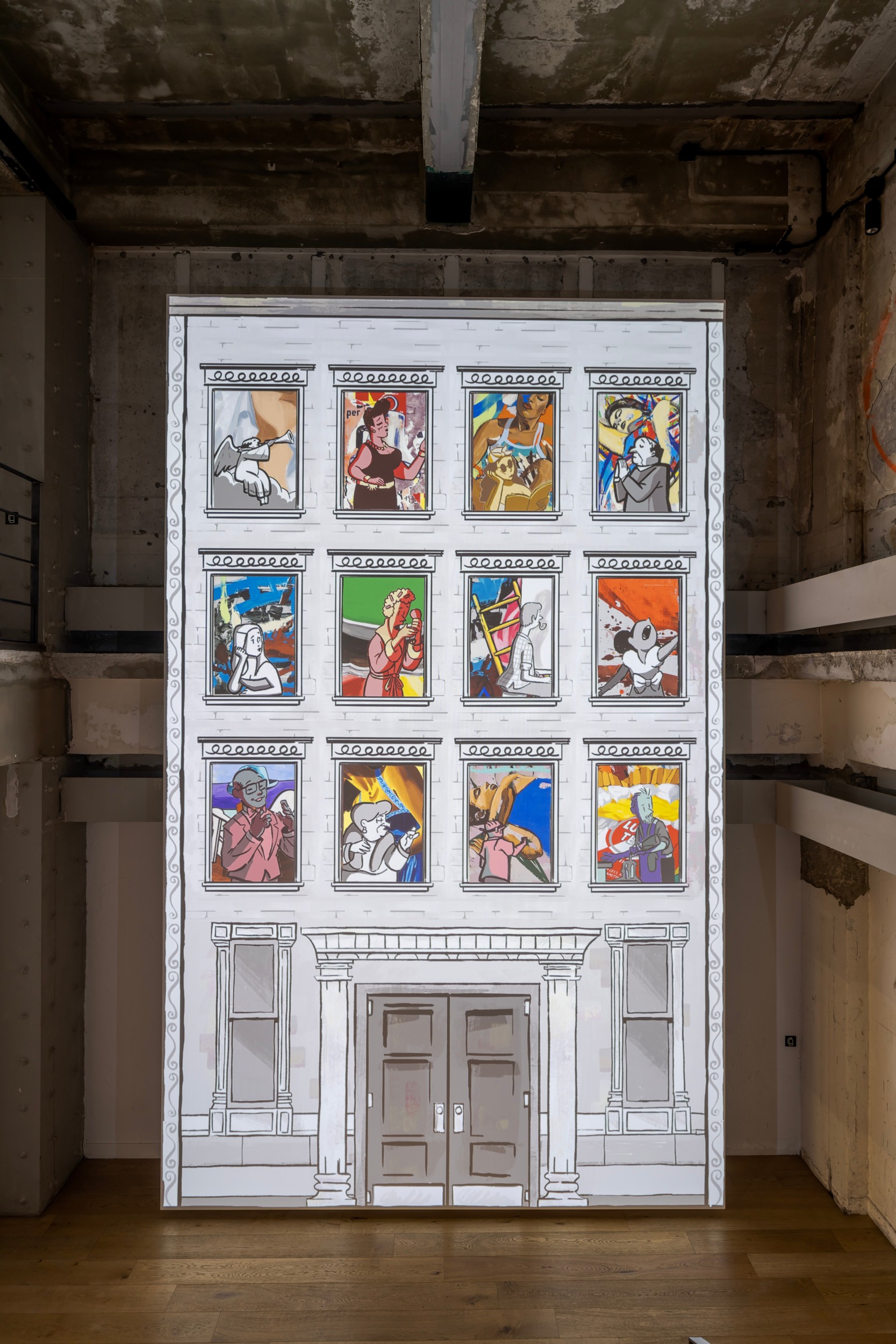 Installation view of David Salle at Storage by Hyundai Card