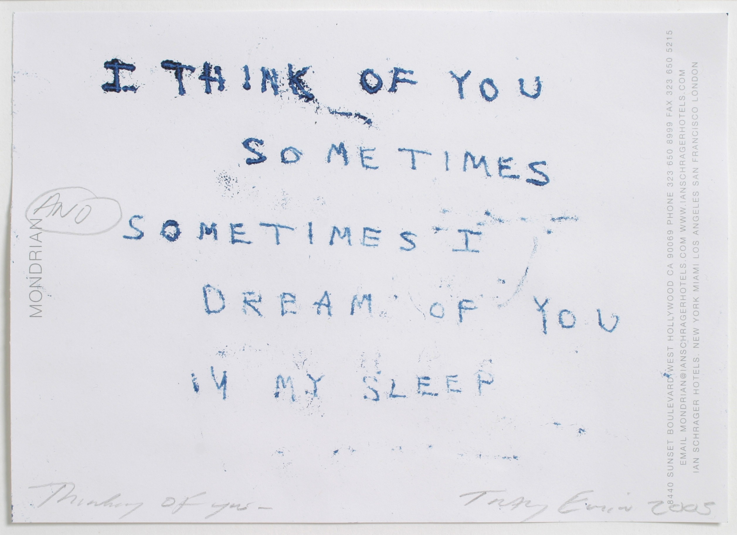 Monoprint by Tracey Emin