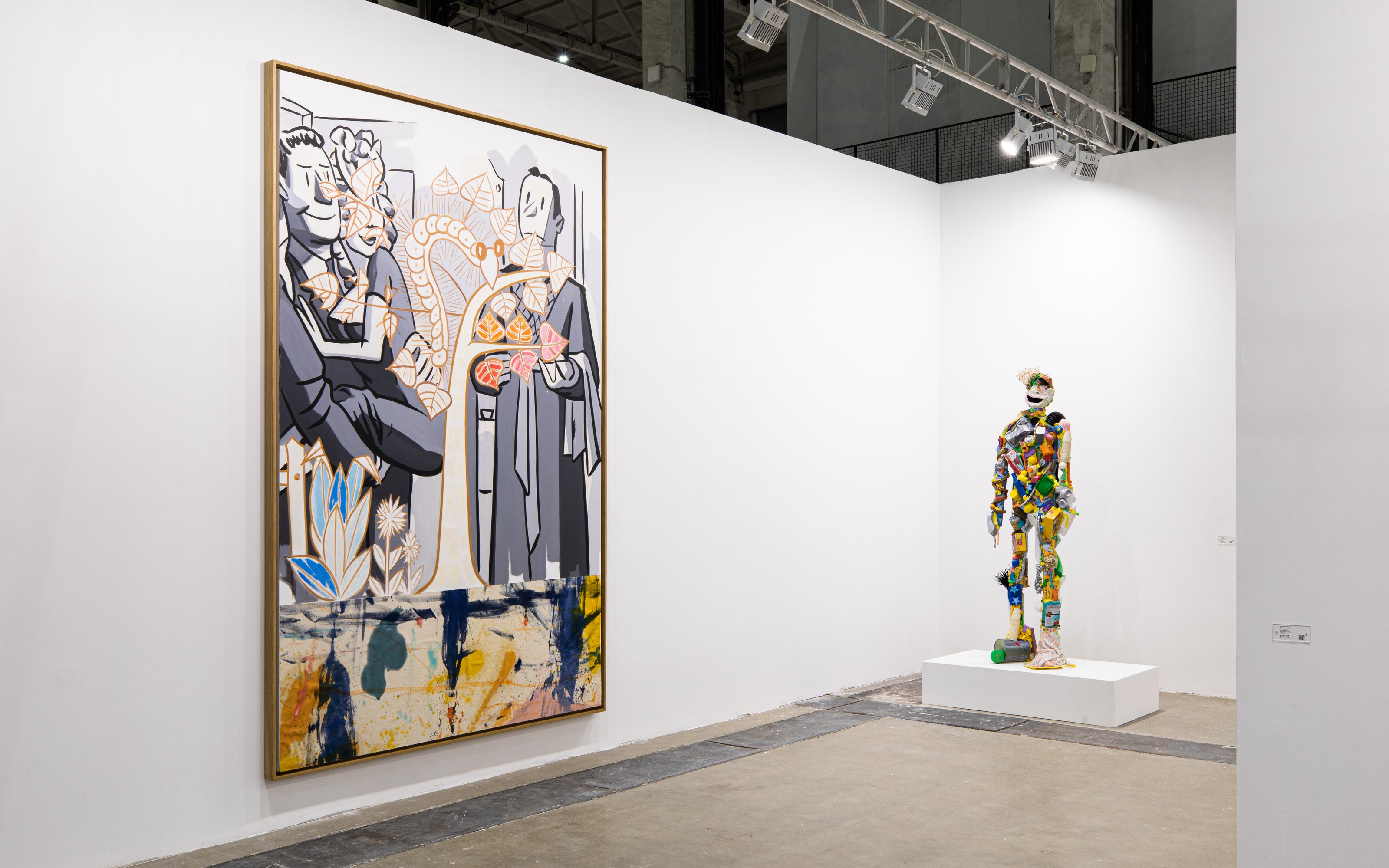Installation view of Lehmann Maupin, Booth A121 at West Bund Art & Design