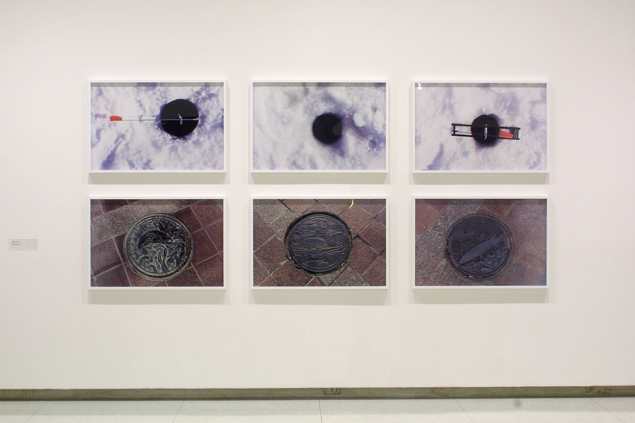 Installation view of Skyways & Icehouses at Walker Art Center