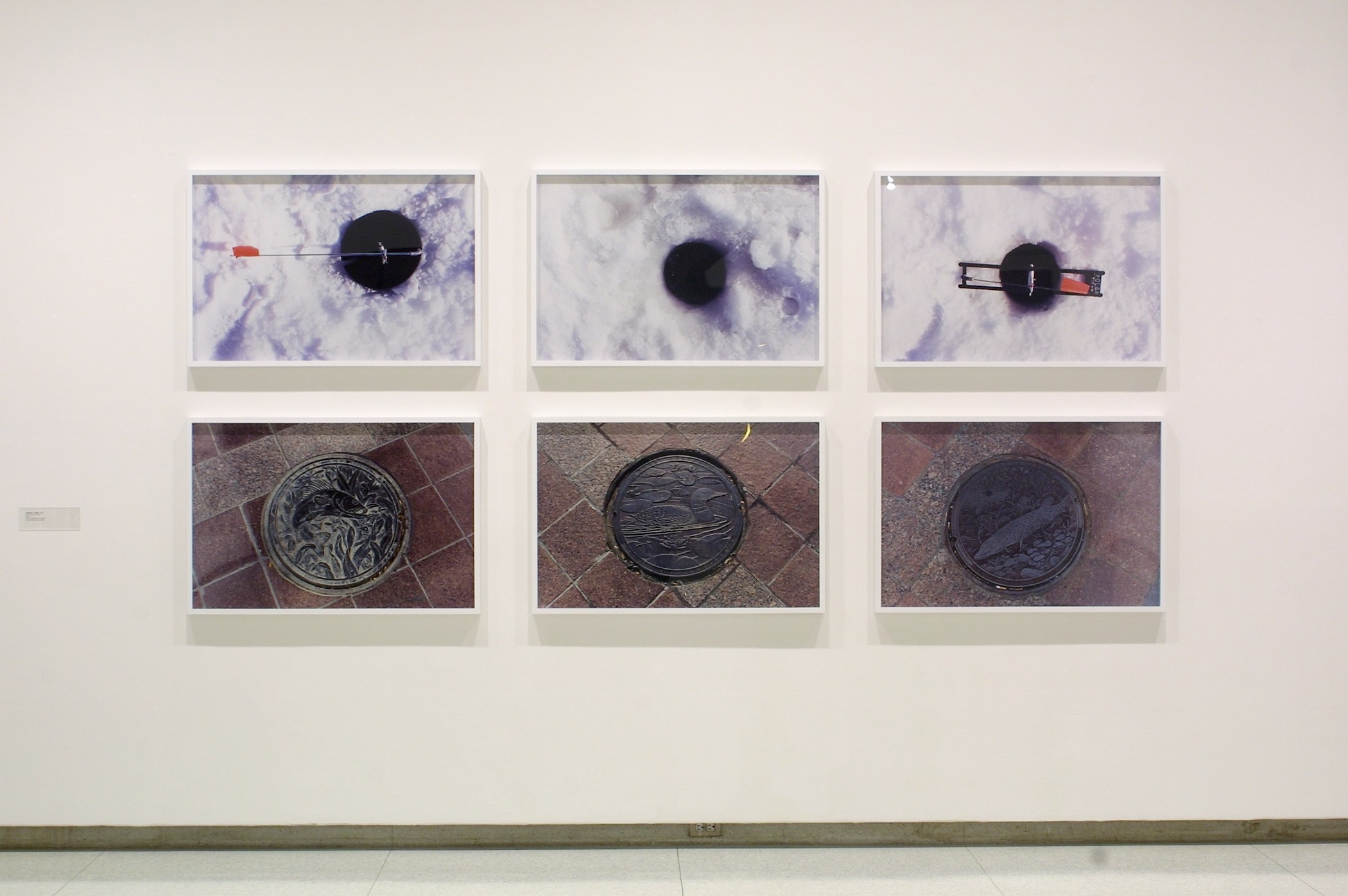 Installation view of Skyways & Icehouses at Walker Art Center