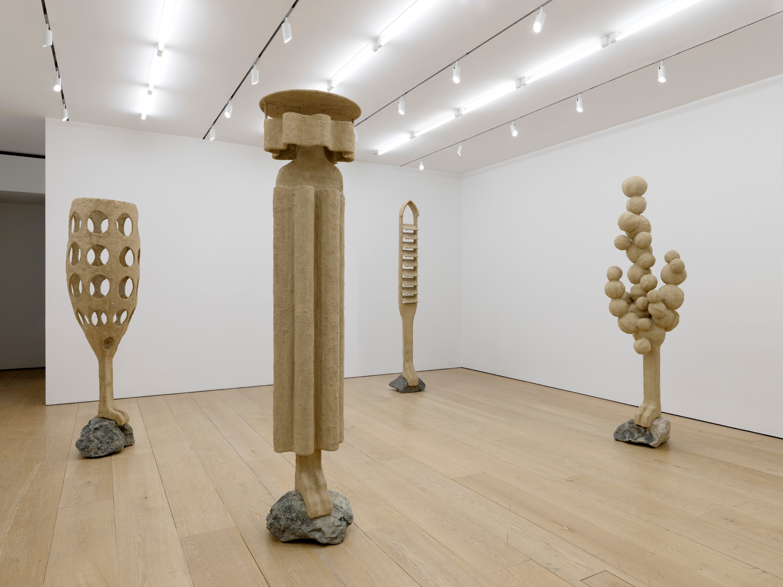 Installation view of Oren PInhassi at Lehmann Maupin New York