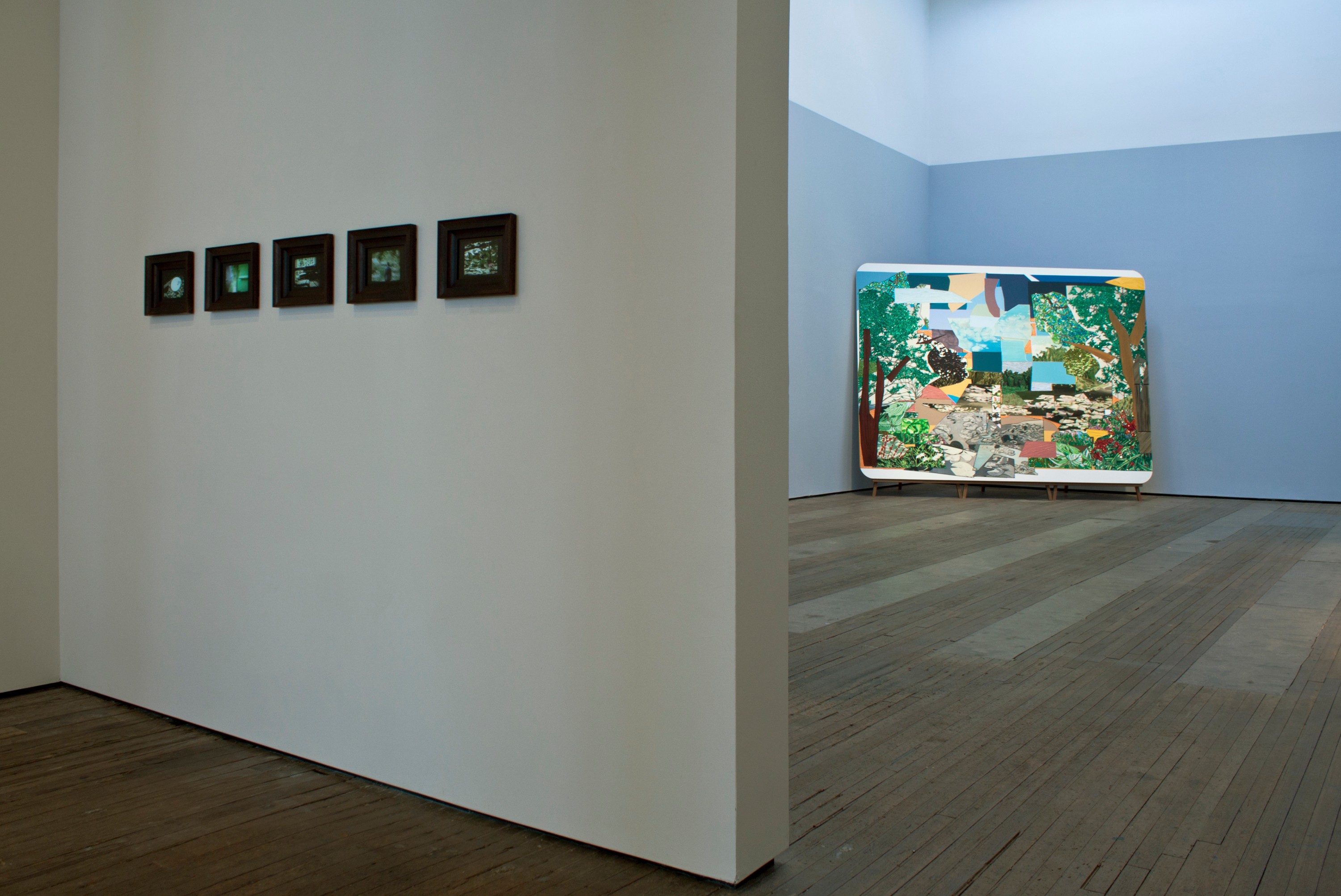 Installation view of How to Organize a Room Around a Striking Piece of Art at Lehmann Maupin New York