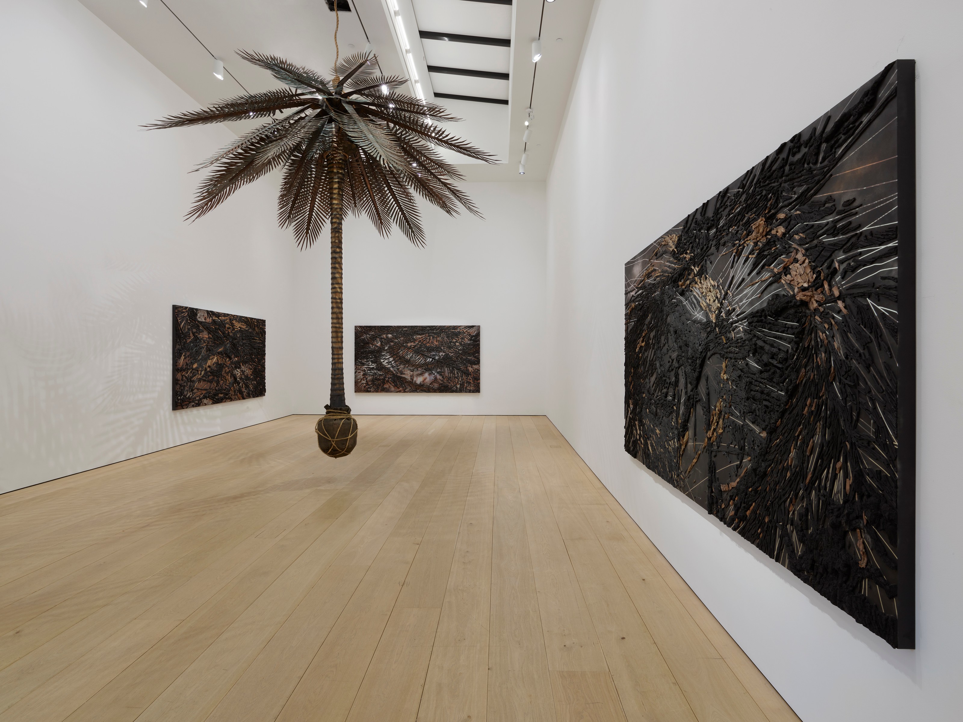 Installation view of Teresita Fernández at Lehmann Maupin New York