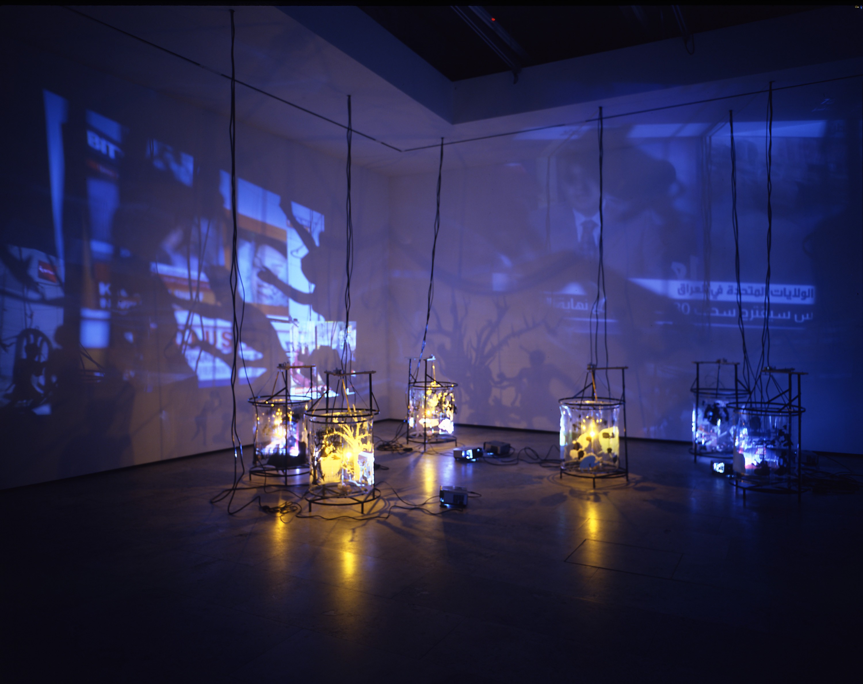Installation view of The Ground, the root, and the air at Lehmann Maupin New York