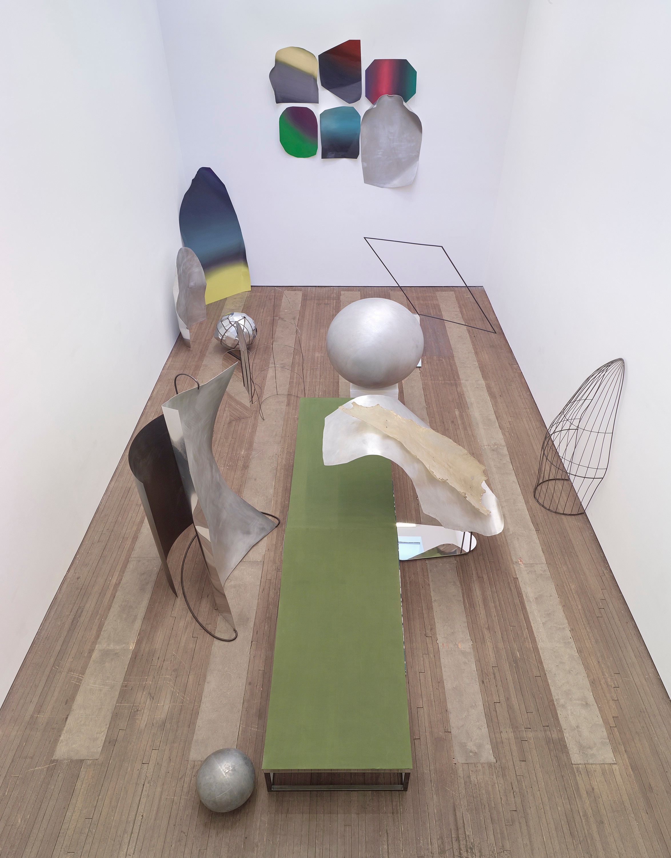 Installation view of Liu Wei at Lehmann Maupin New York