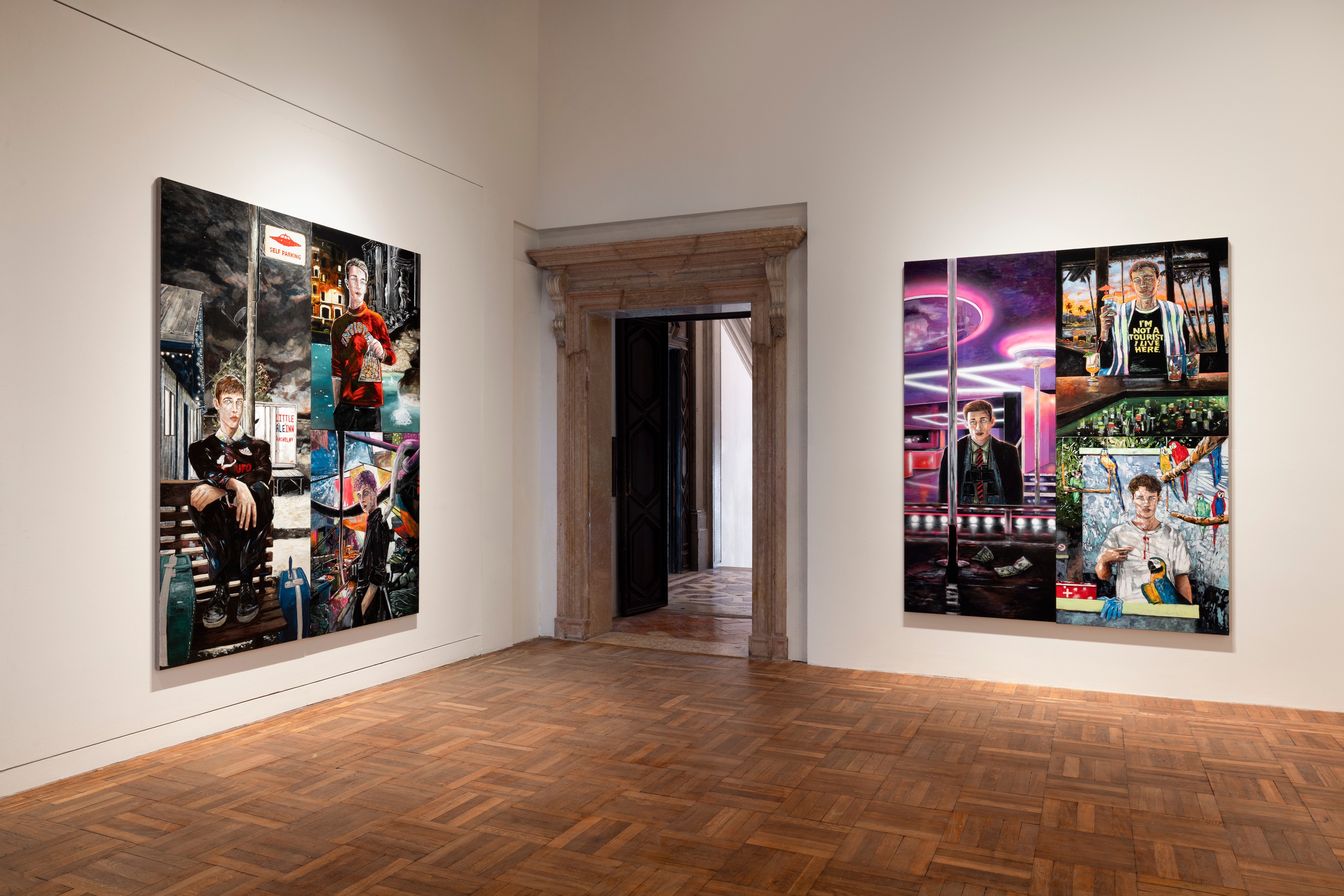 Installation view of Hernan Bas
