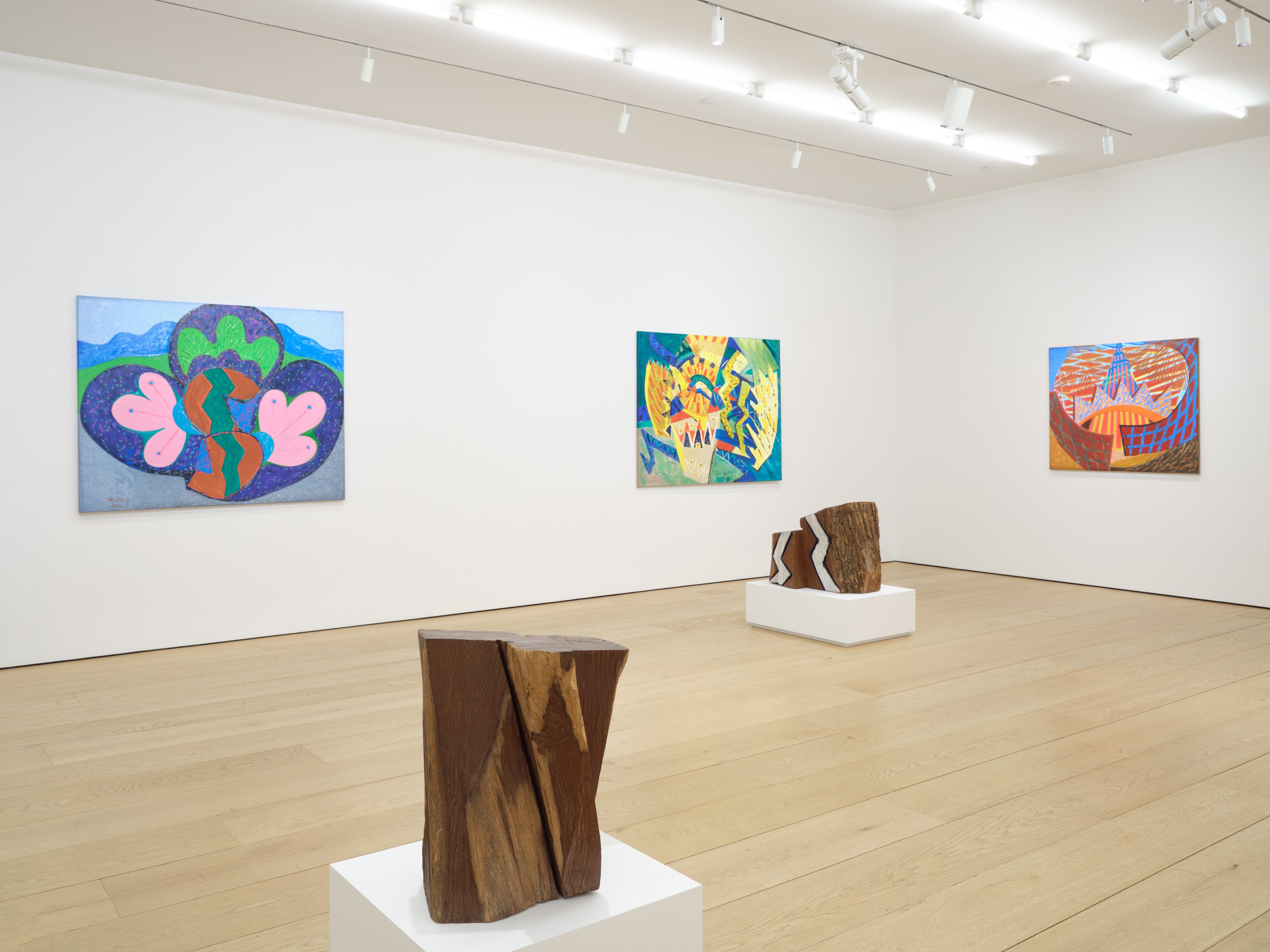 Installation view of Kim Yun Shin at Lehmann Maupin New York